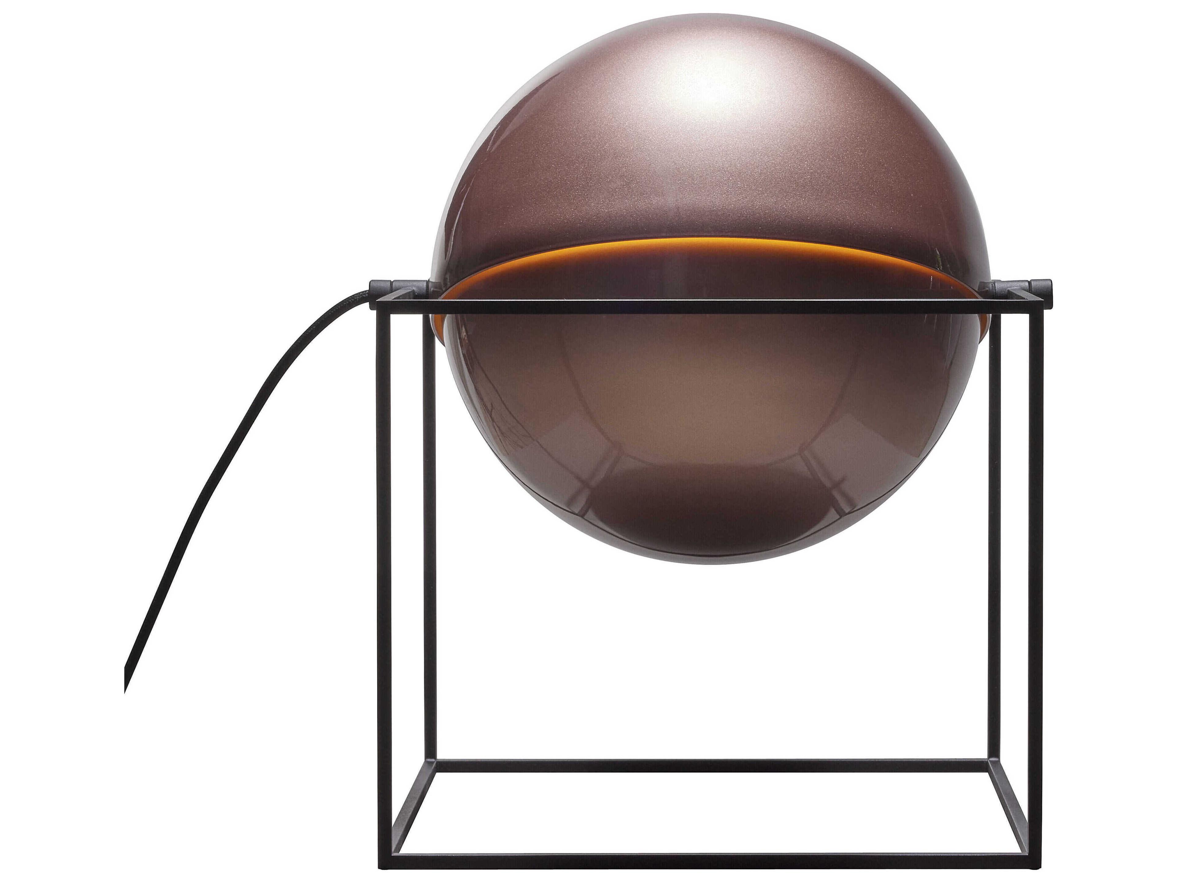 Carpyen El Cubo Metallic Sienna Brown Table Lamp