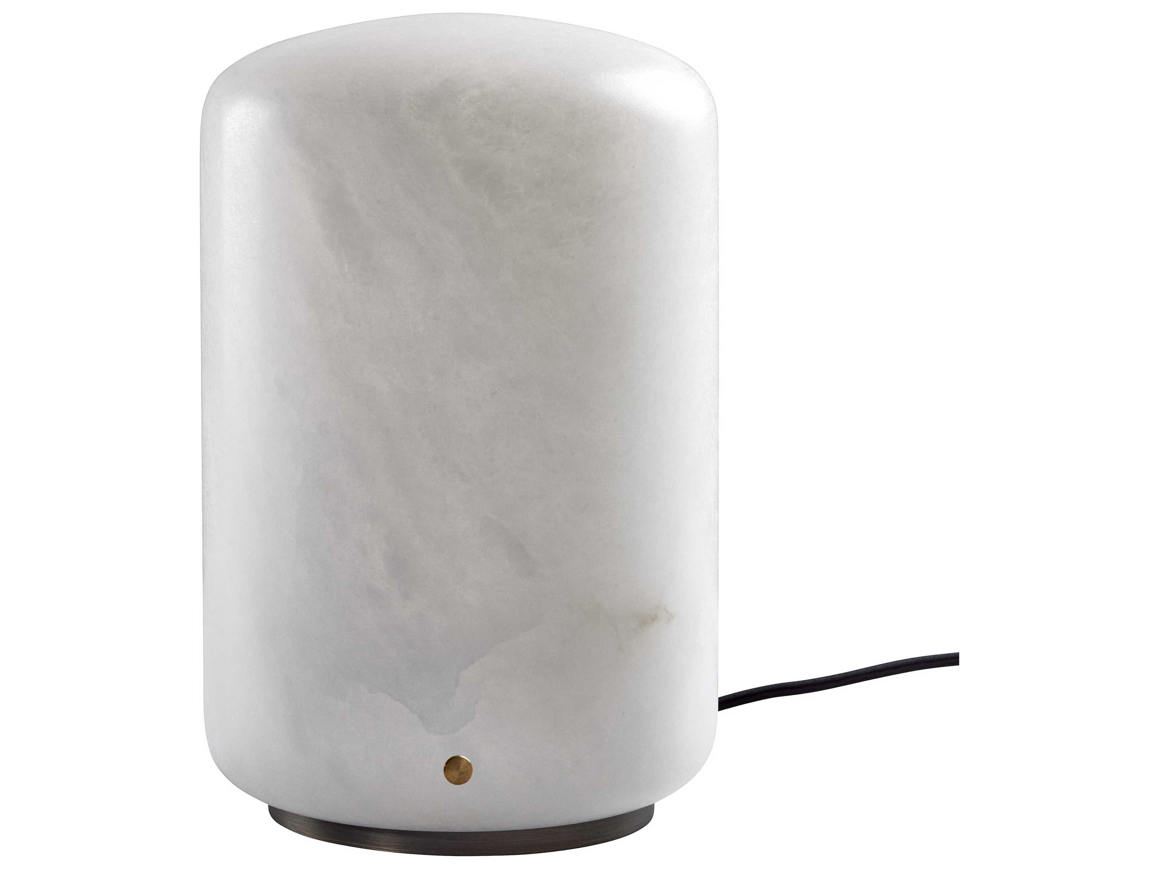 Carpyen Capsule Alabaster White Table Lamp