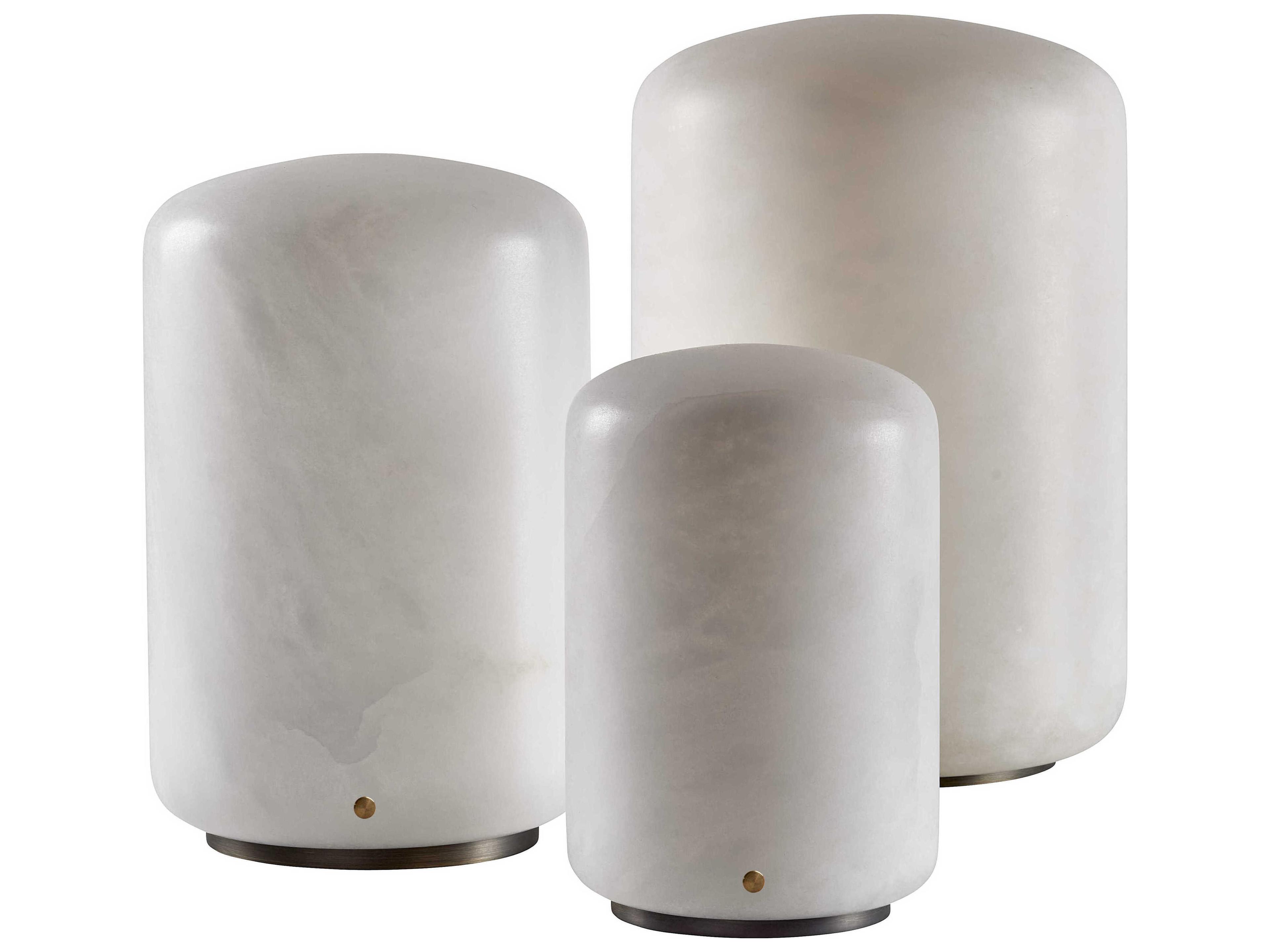 Carpyen Capsule Alabaster White Table Lamp