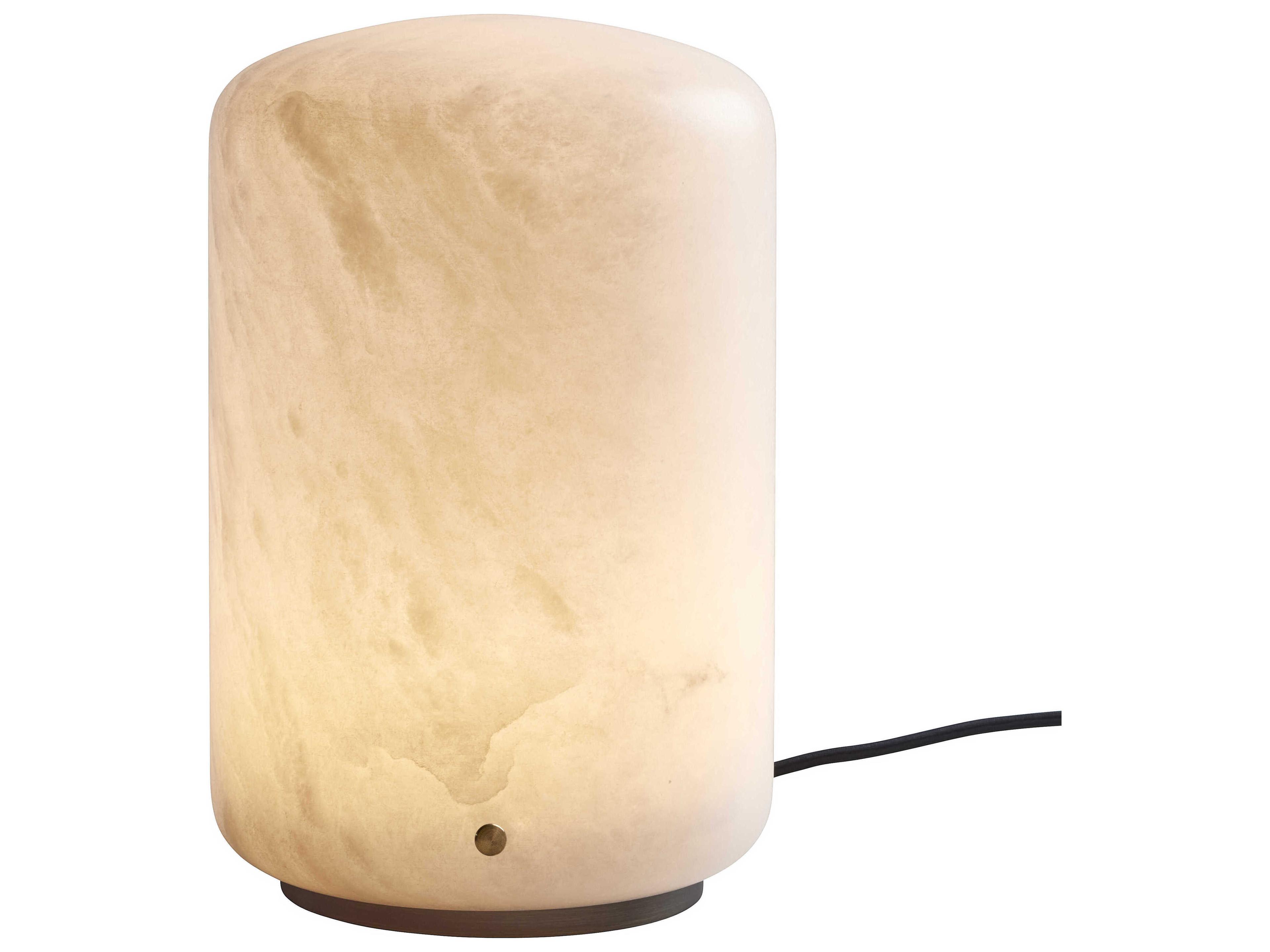 Carpyen Capsule Alabaster White Table Lamp