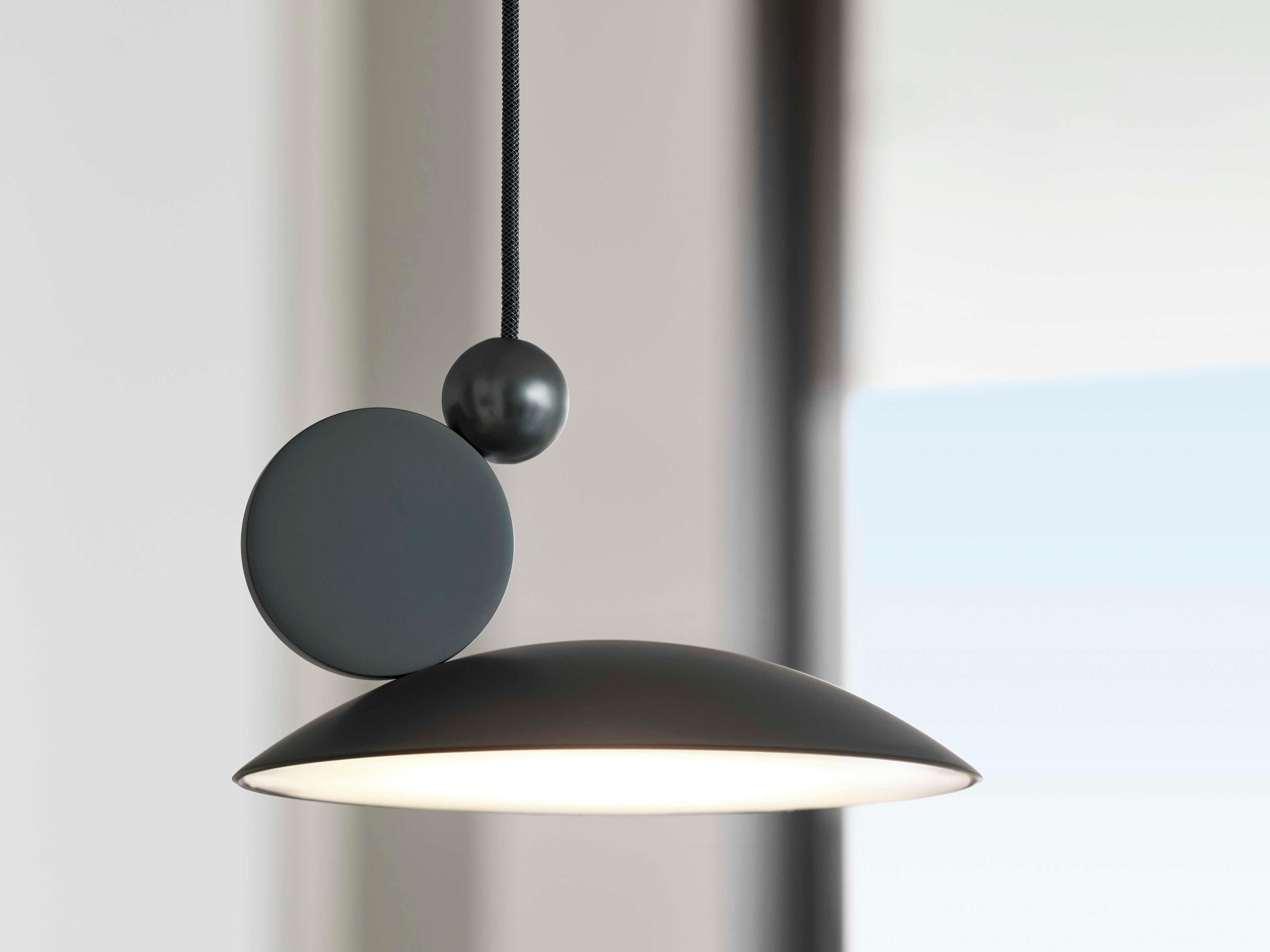 Carpyen Equilibrium Matt Chrome Dome Geometric Mini Pendant