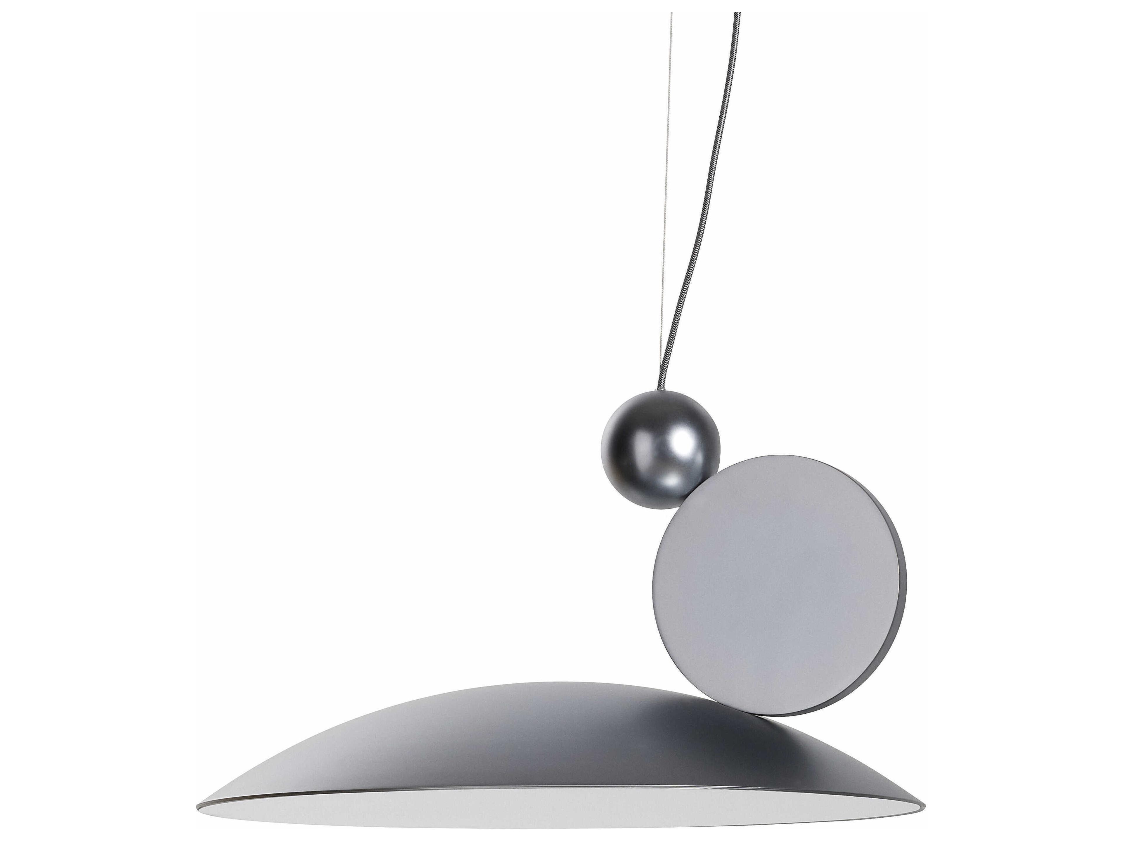 Carpyen Equilibrium Matt Chrome Dome Geometric Pendant