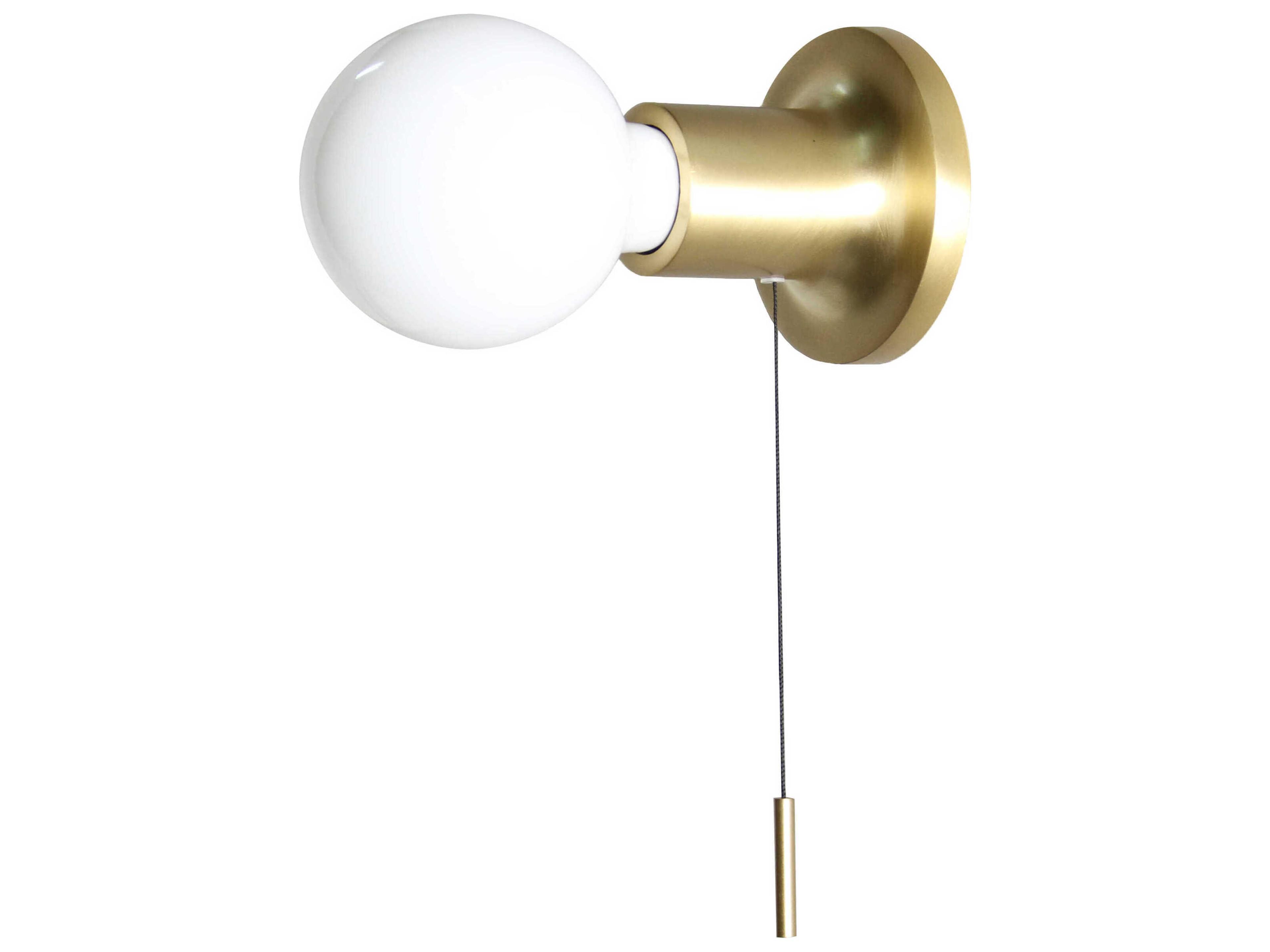 Punt 1-Light Satin Gold Wall Sconce