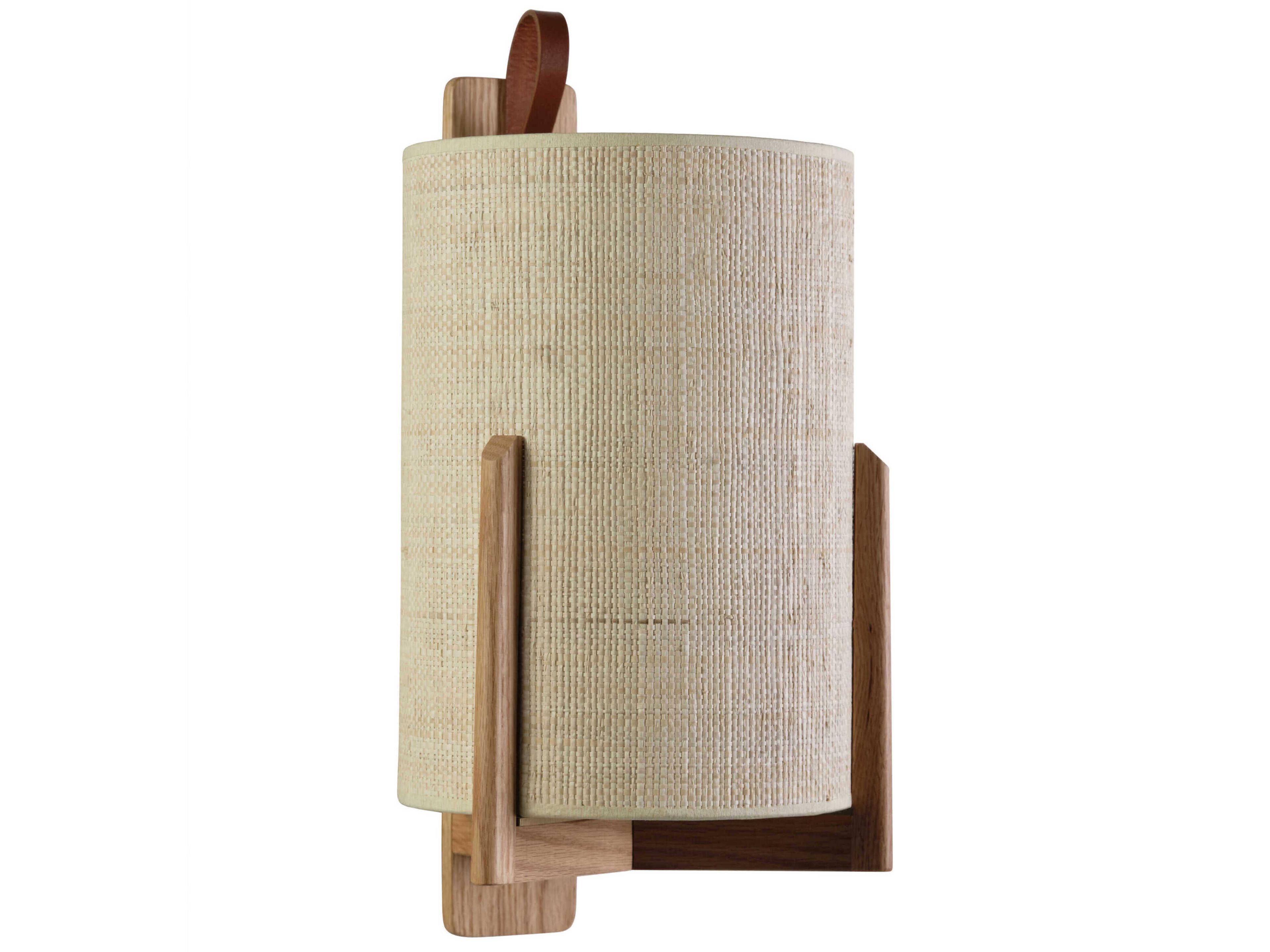 Carpyen Greta 1-Light Natural Oak Brown Wall Sconce