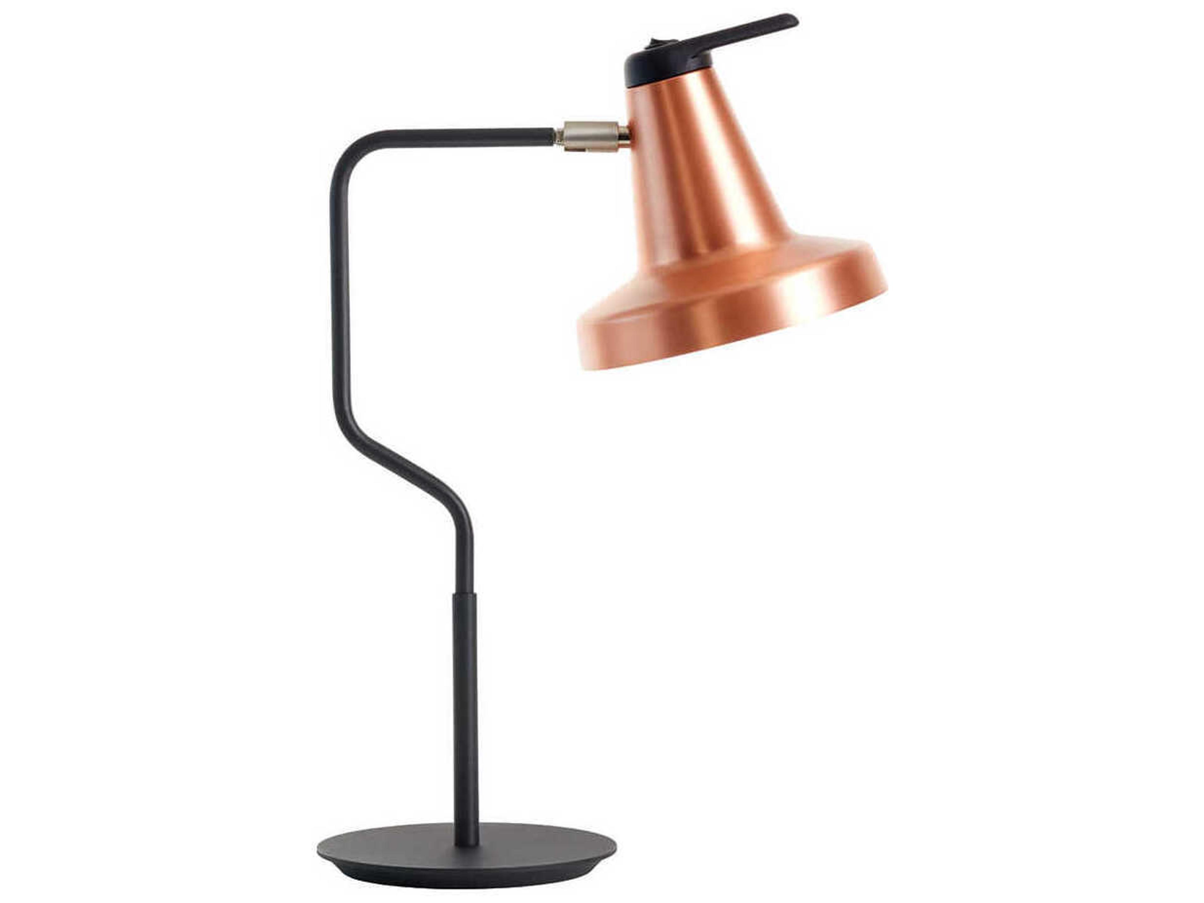 Garcon Copper Black Desk Lamp