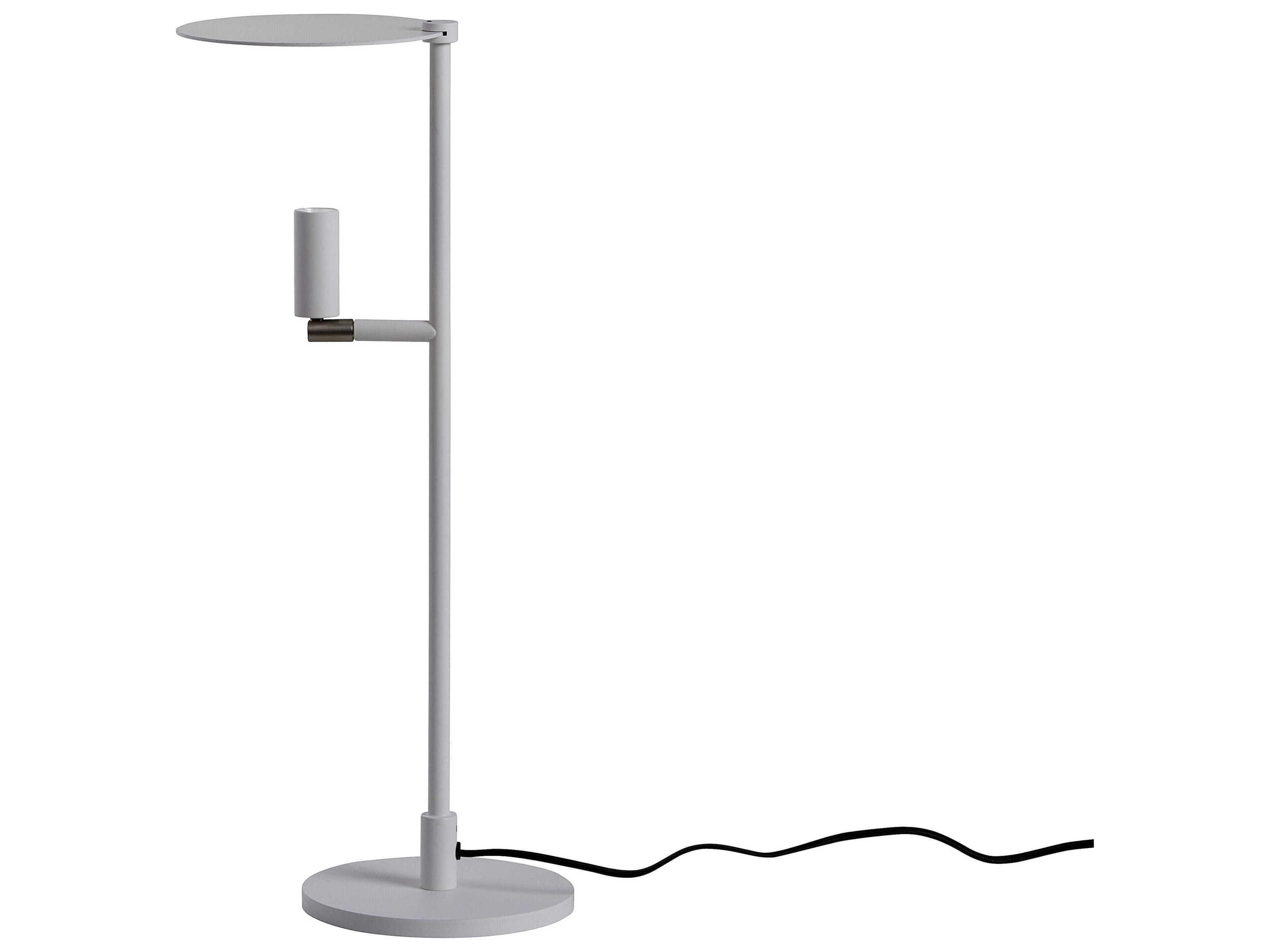 Carpyen Kelly White Nickel Table Lamp