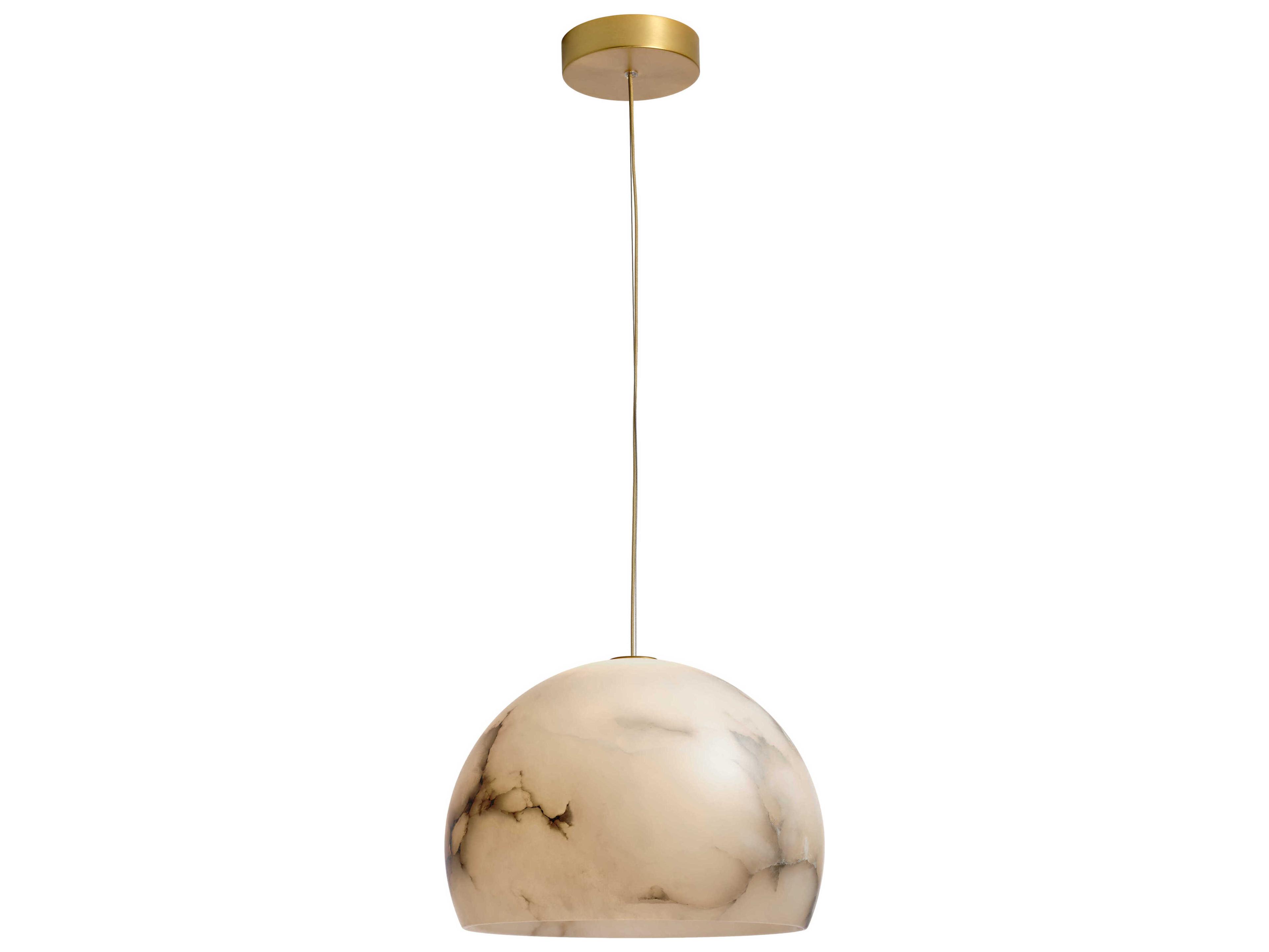 Neil Satin Gold Dome Pendant