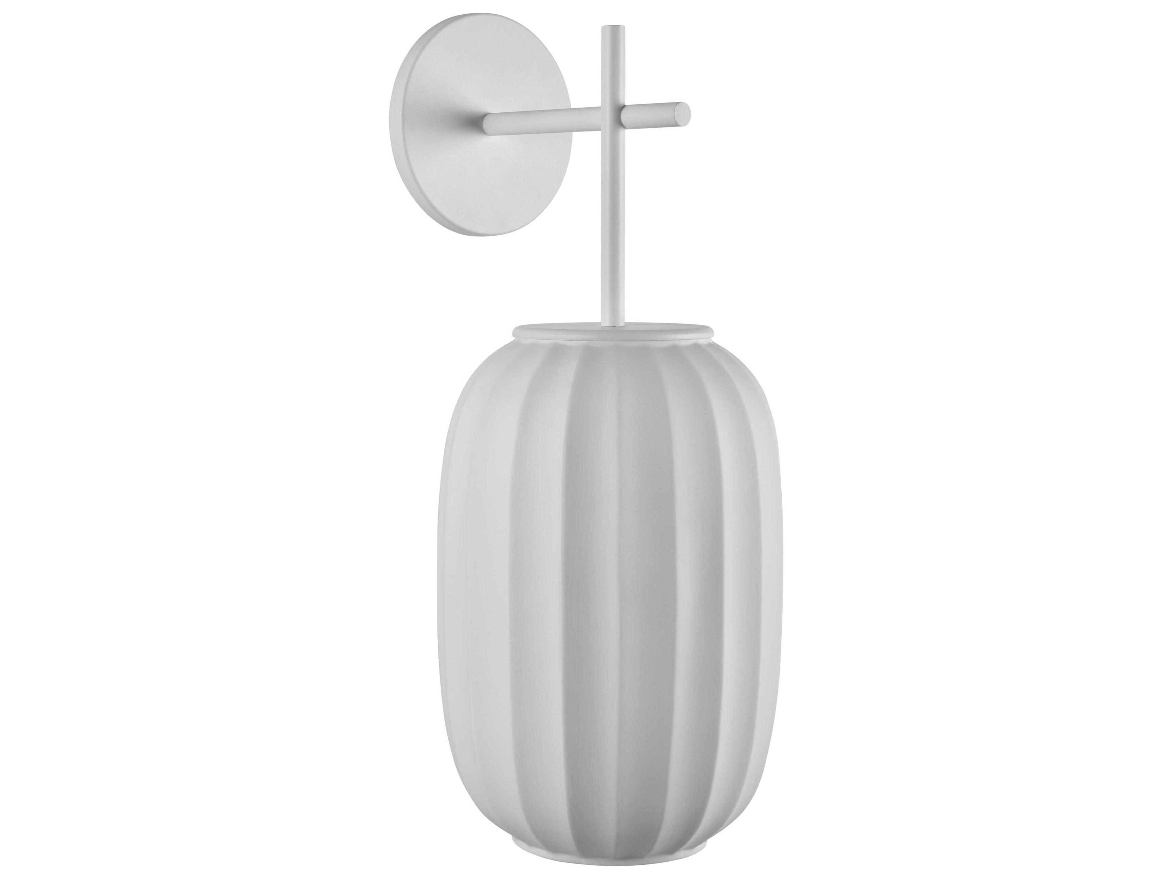 Carpyen Mei 1-Light White Wall Sconce