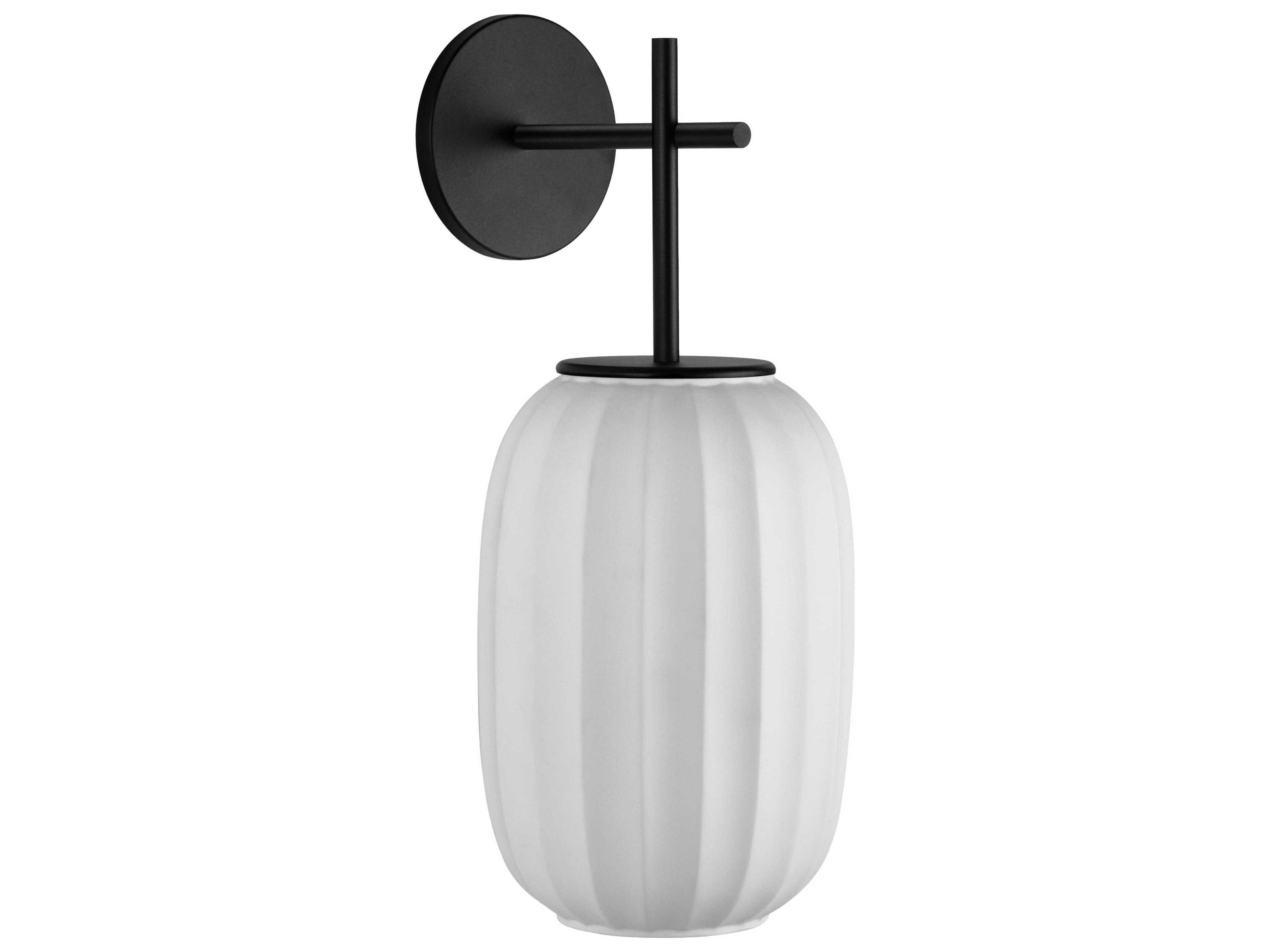 Carpyen Mei 1-Light Black Wall Sconce