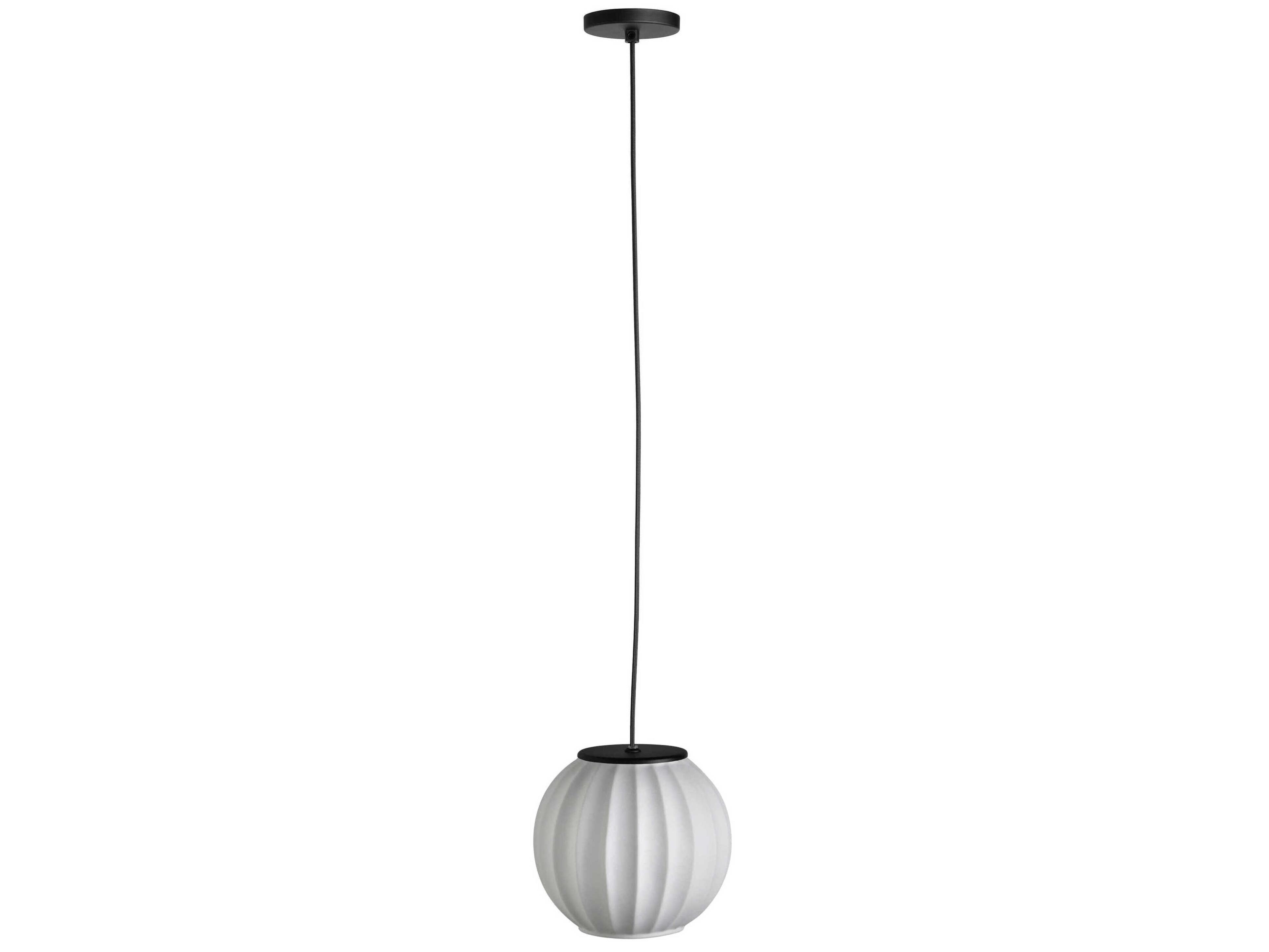 Carpyen Mei 1-Light Black Globe Mini Pendant
