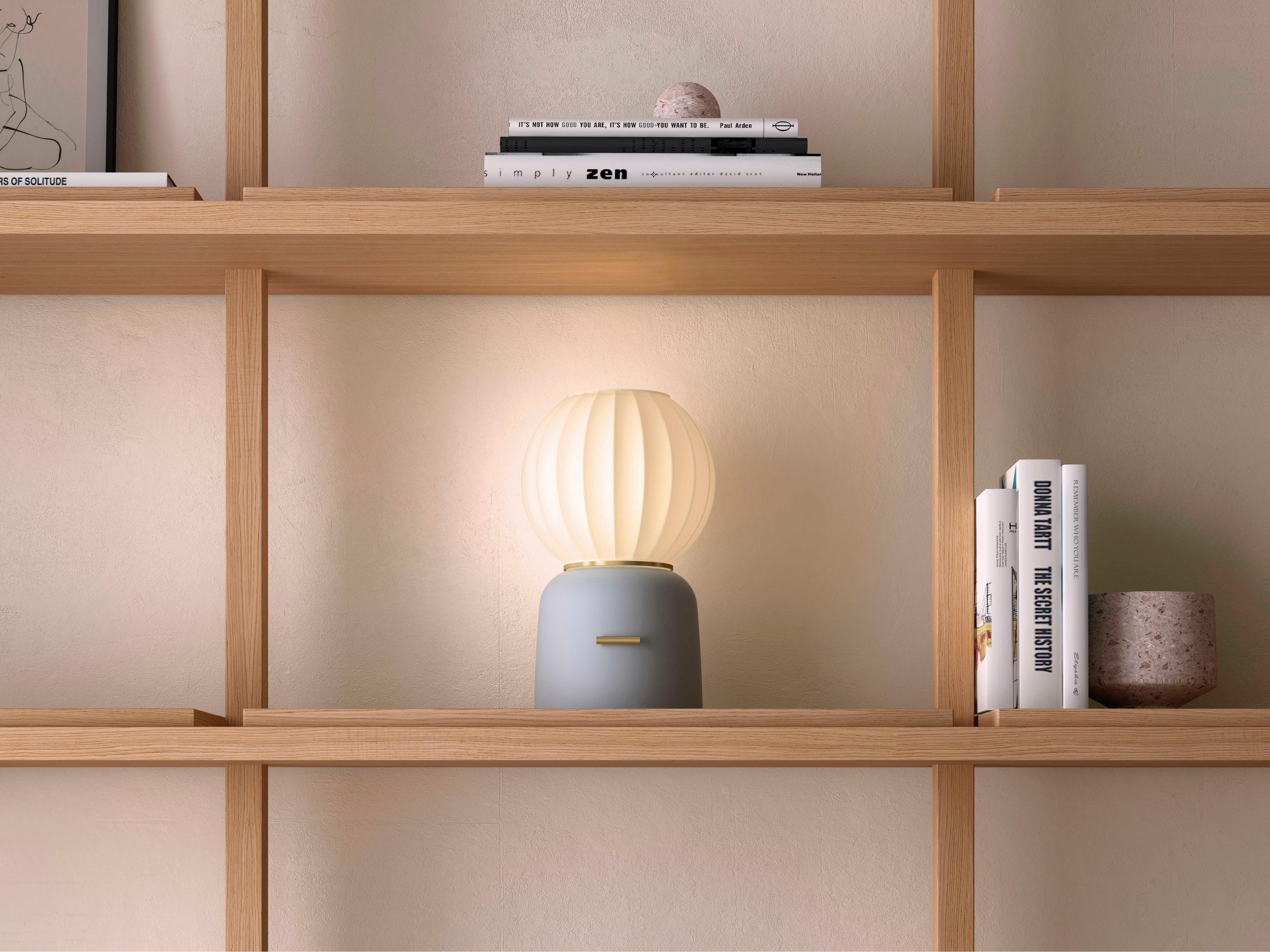 Carpyen Mei Grey Gold Table Lamp