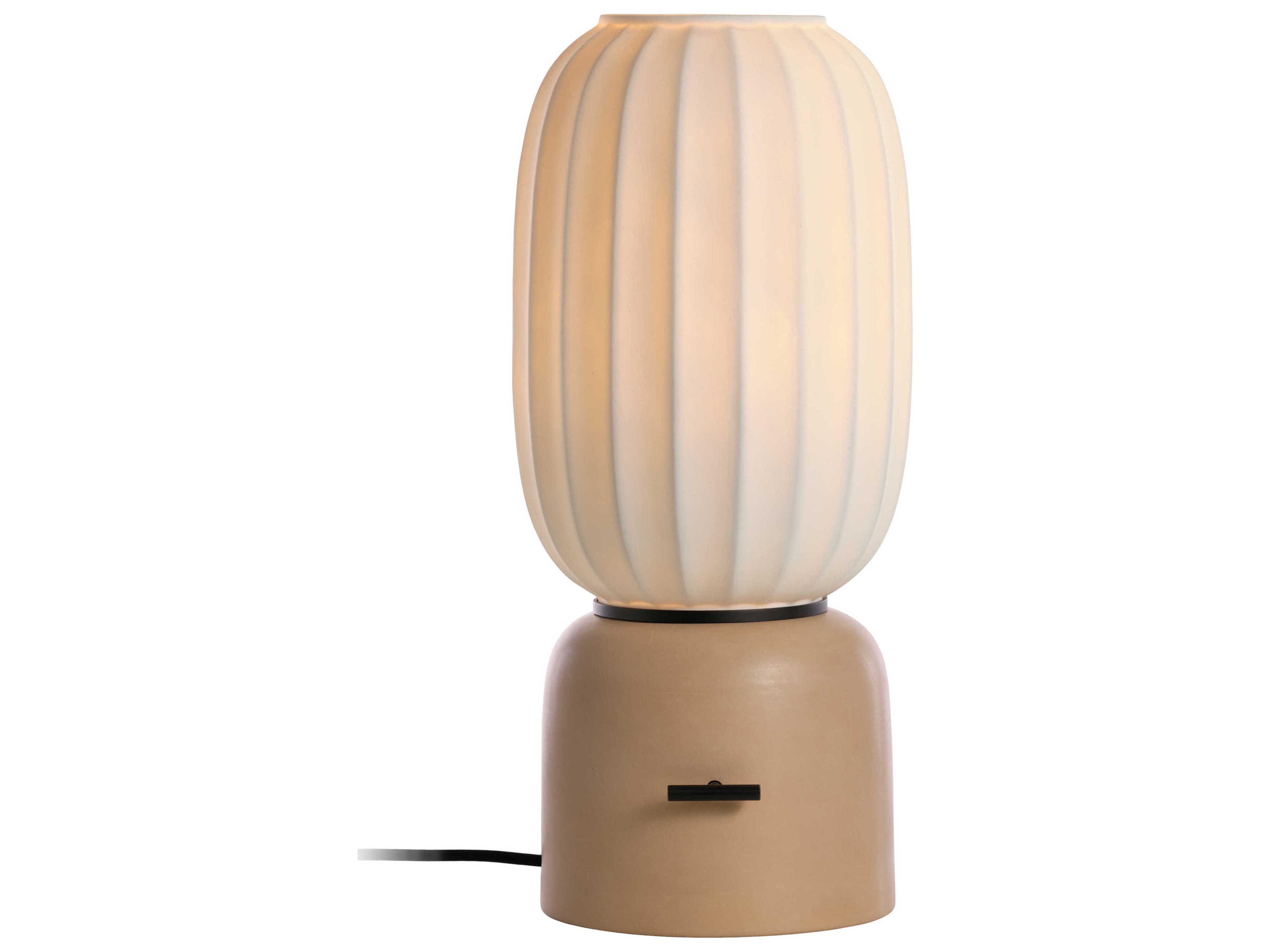 Mei Rose Black Brown Table Lamp