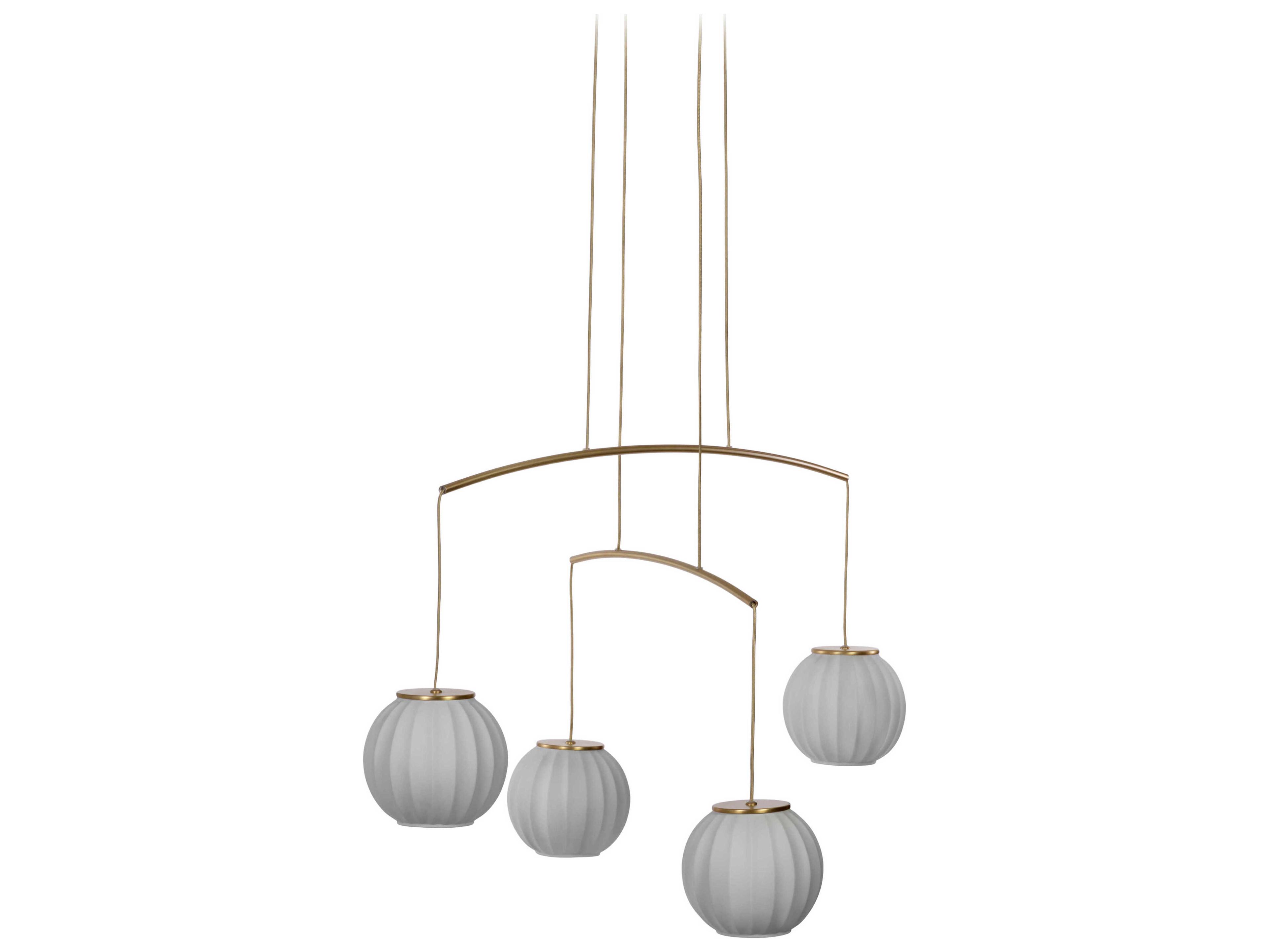 Carpyen Mei 4-Light Gold Globe Pendant