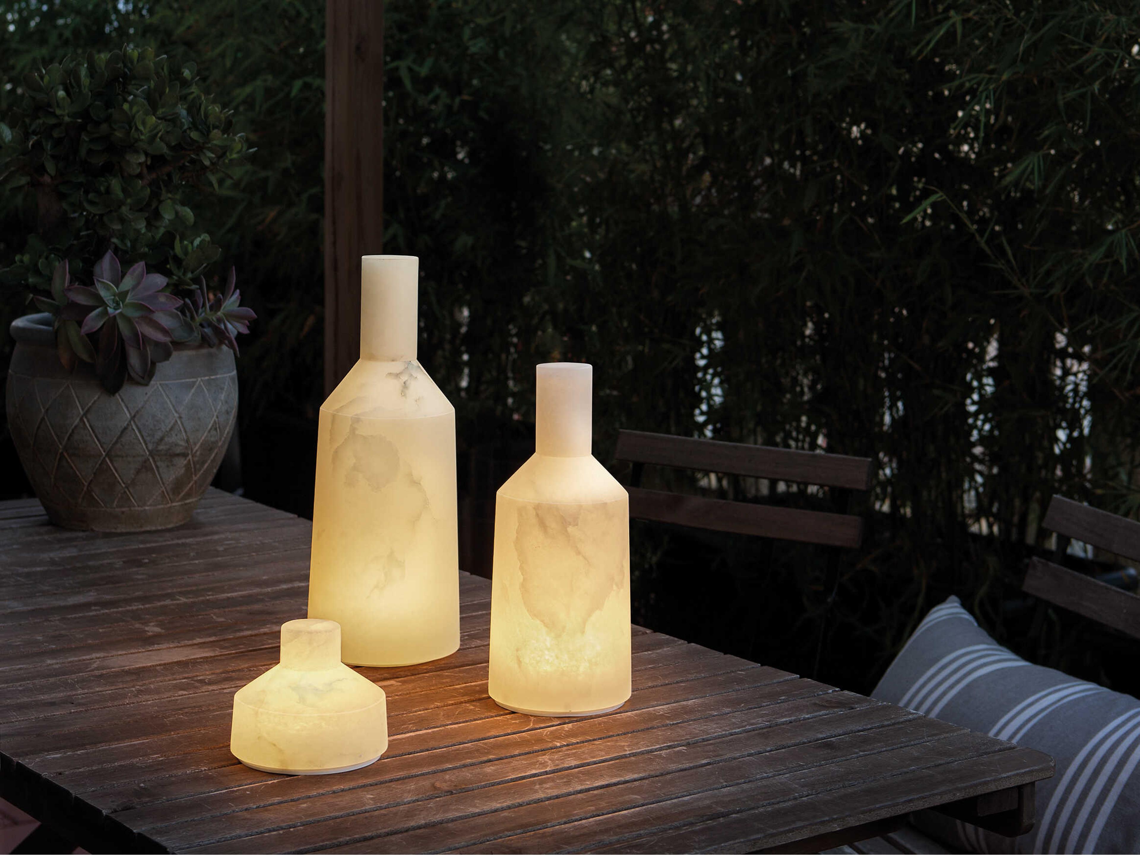 Carpyen Alabast Alabaster White Table Lamp