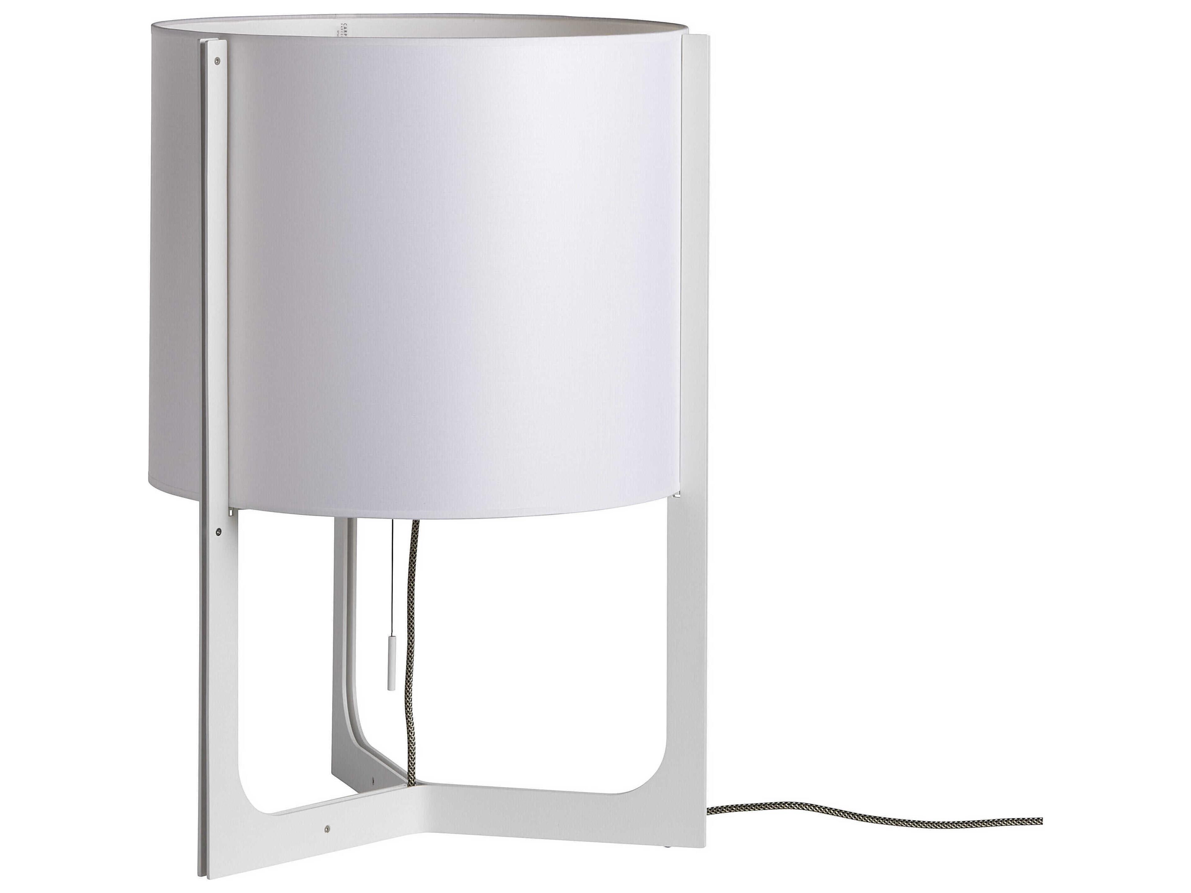 Carpyen Nirvana White Linen Table Lamp