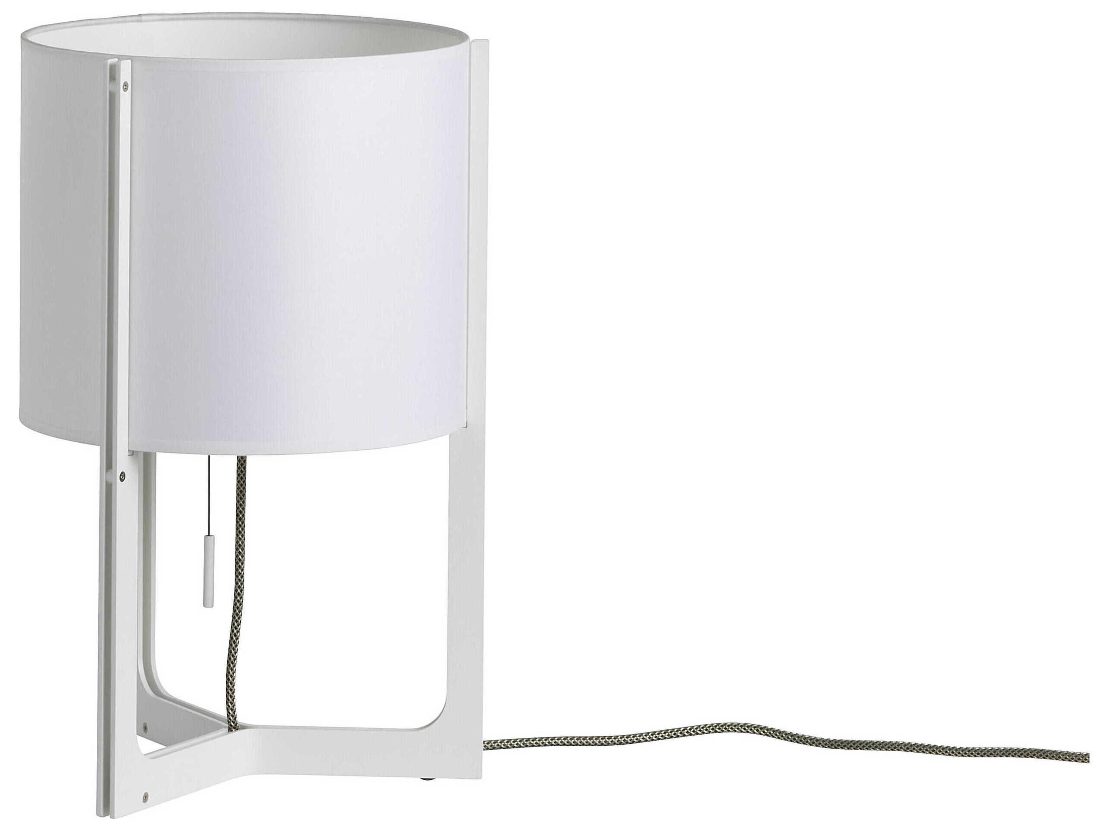 Nirvana White Linen Table Lamp