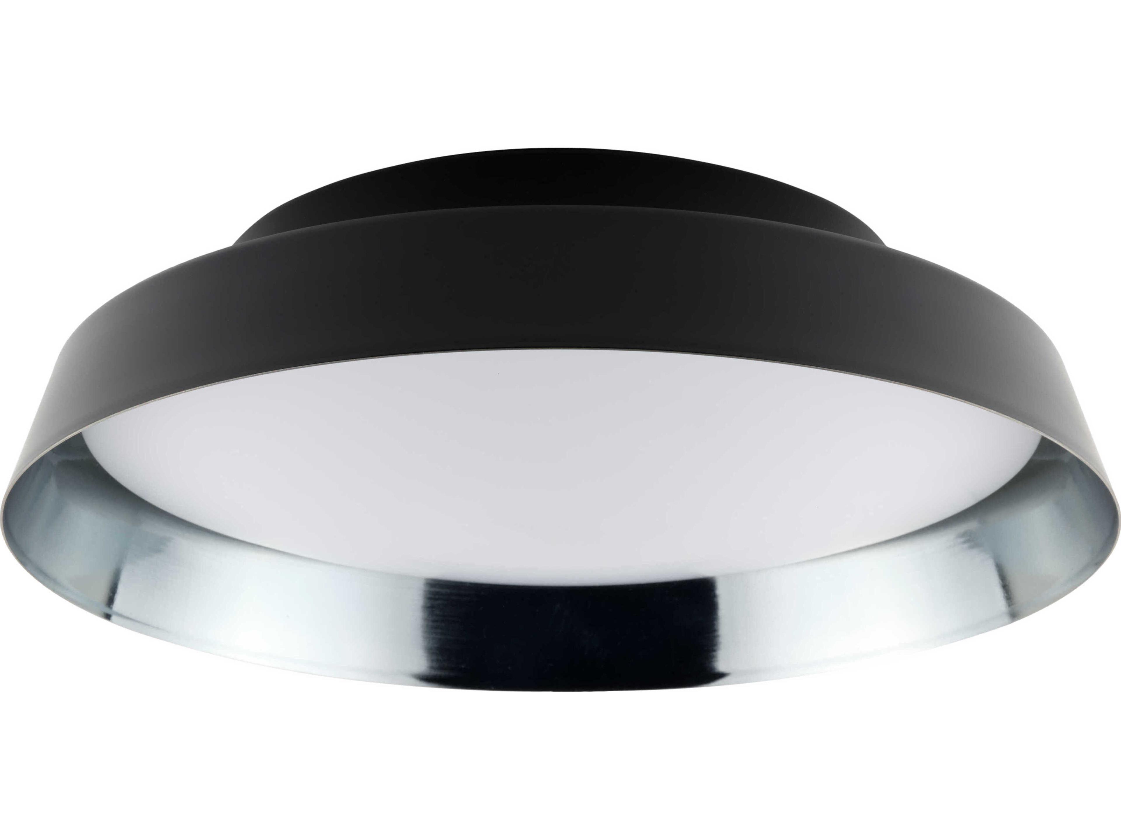 Carpyen Boop Black Blue Grey Metallic Round Flush Mount