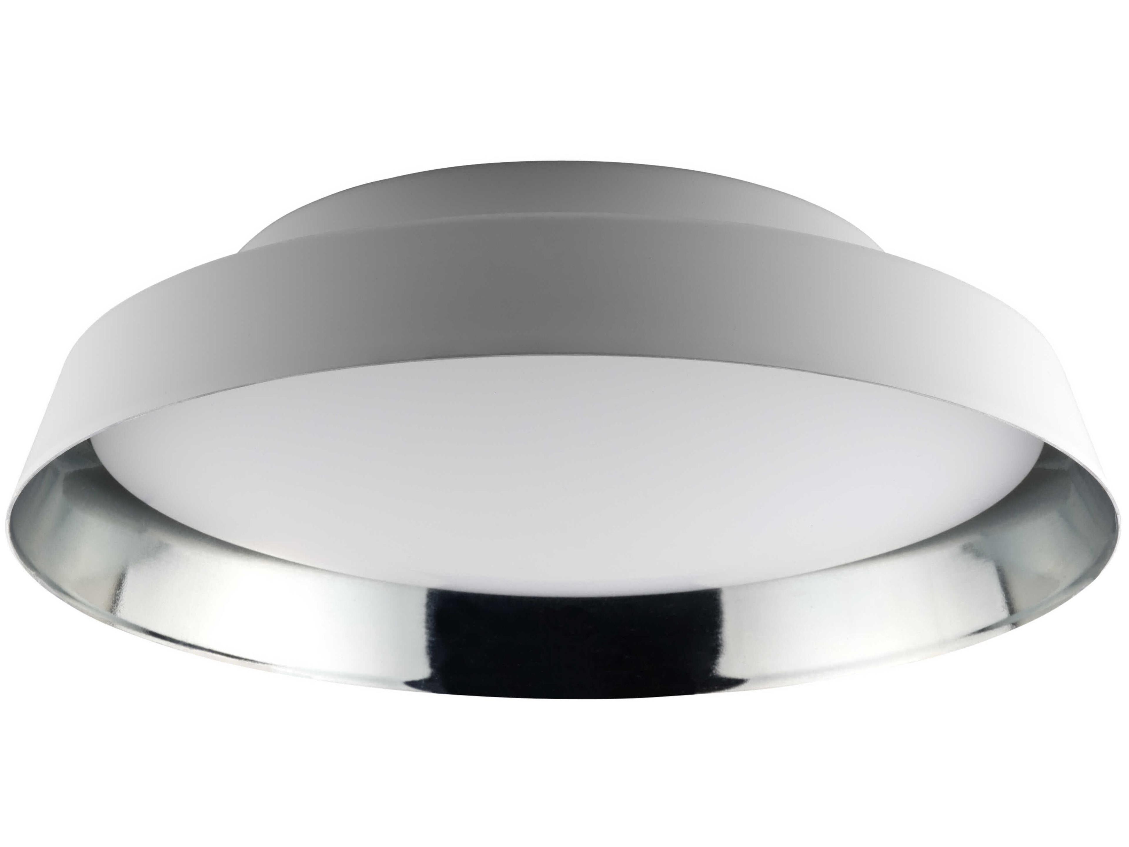 Carpyen Boop White Blue Grey Metallic Round Flush Mount