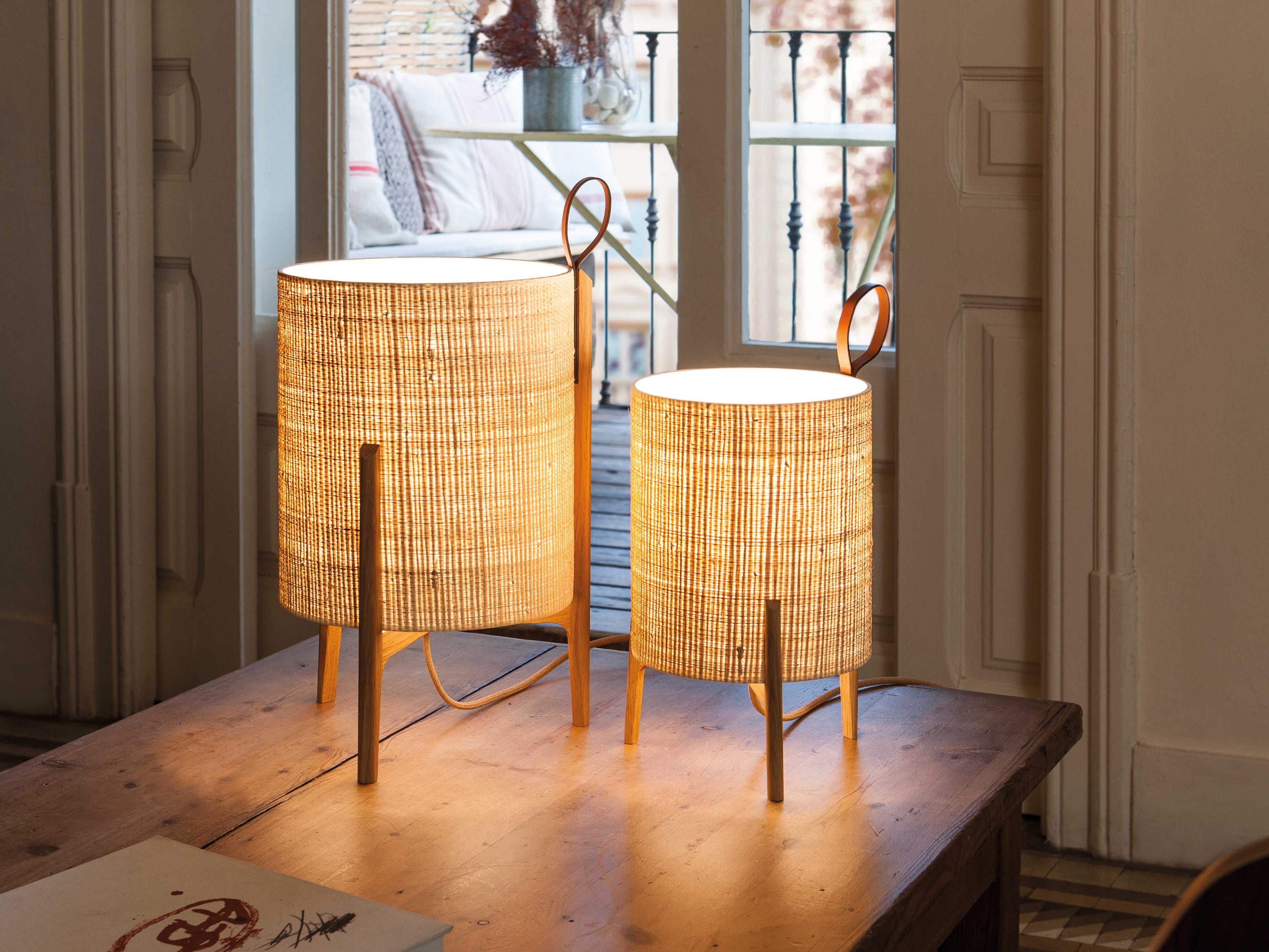 Carpyen Greta Natural Oak Brown Table Lamp