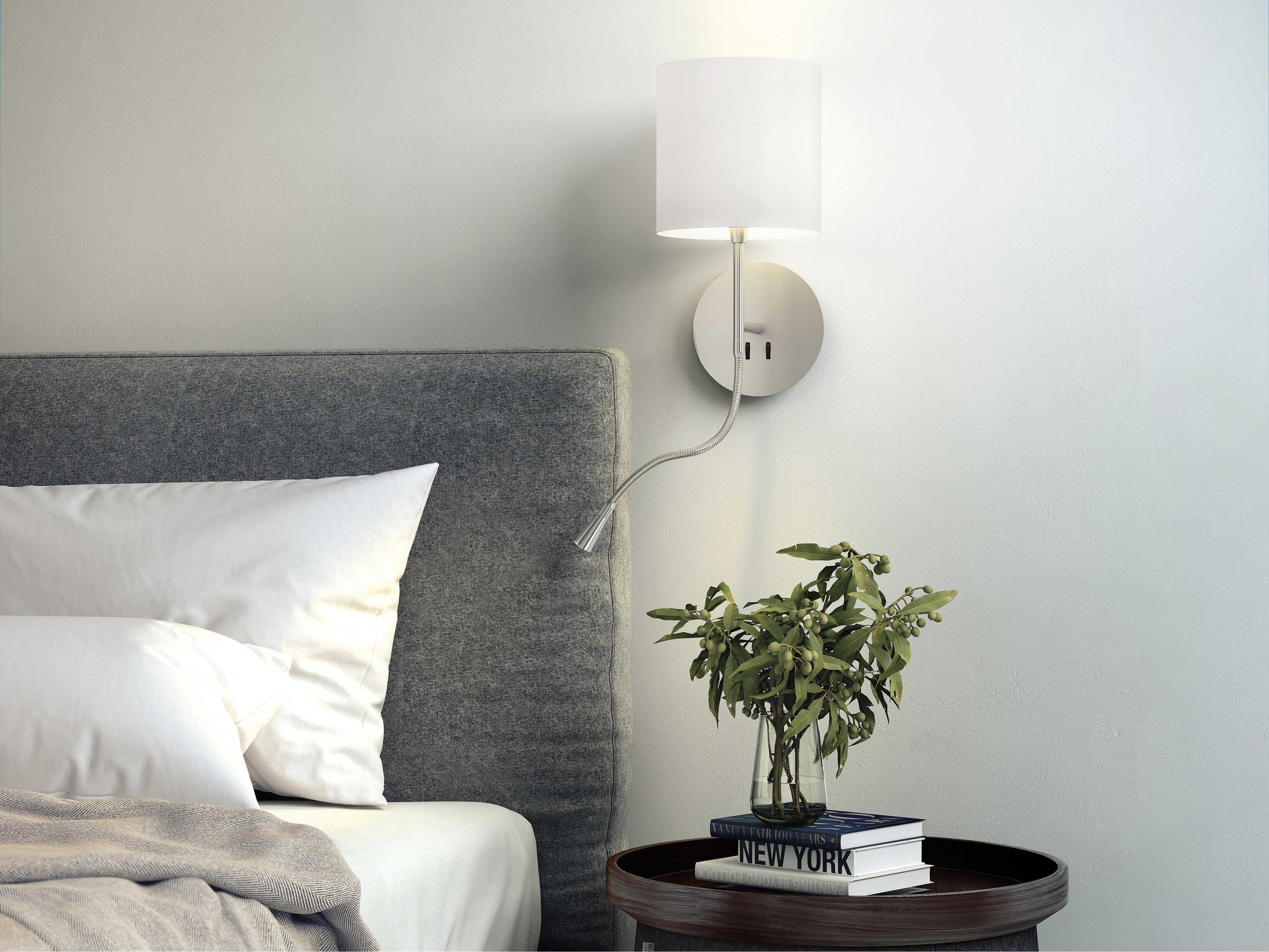 Carpyen Hotel Python Matte Nickel LED Wall Sconce