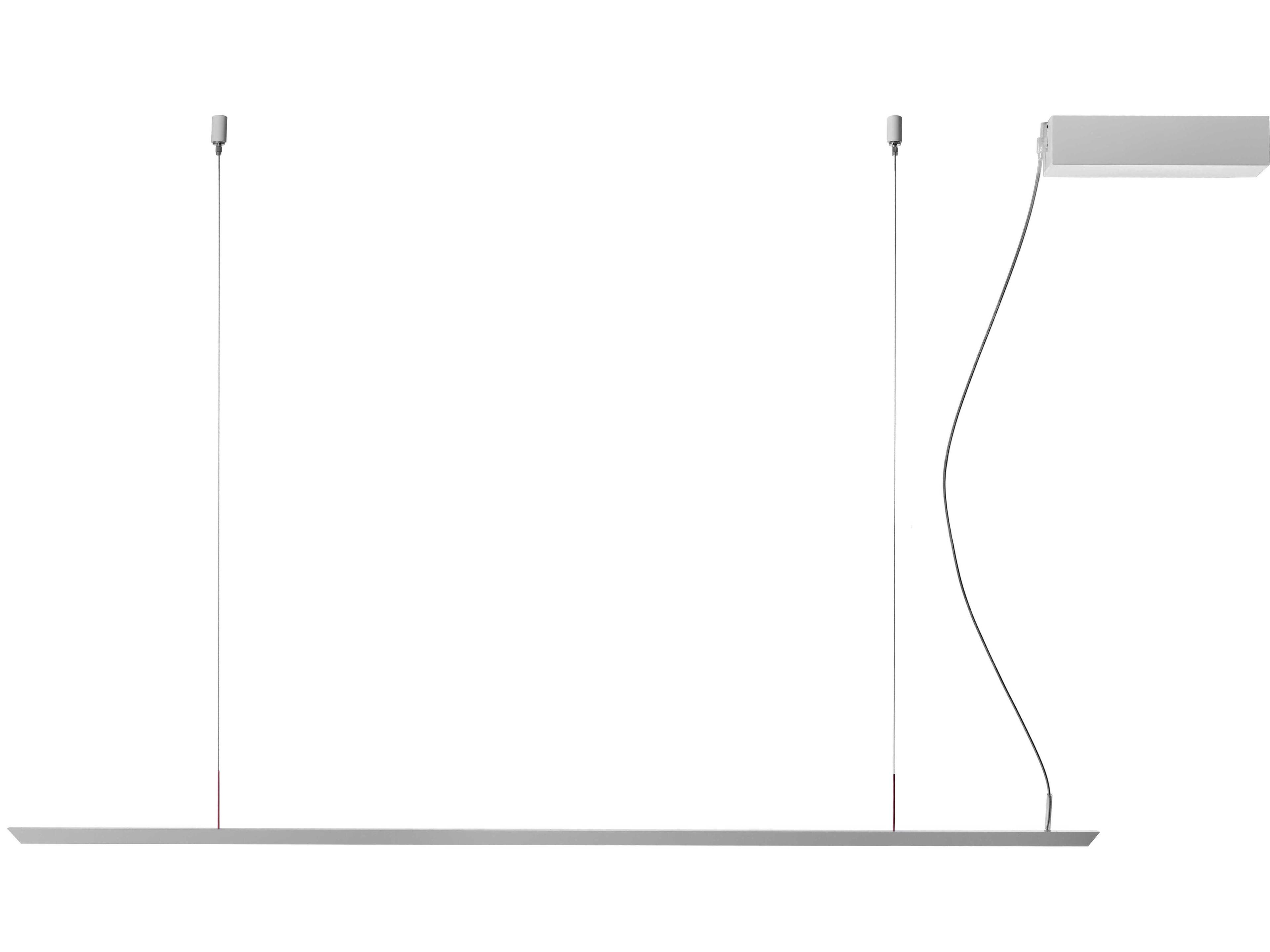 Carpyen Lineal 1-Light Nickel LED Linear Island Pendant