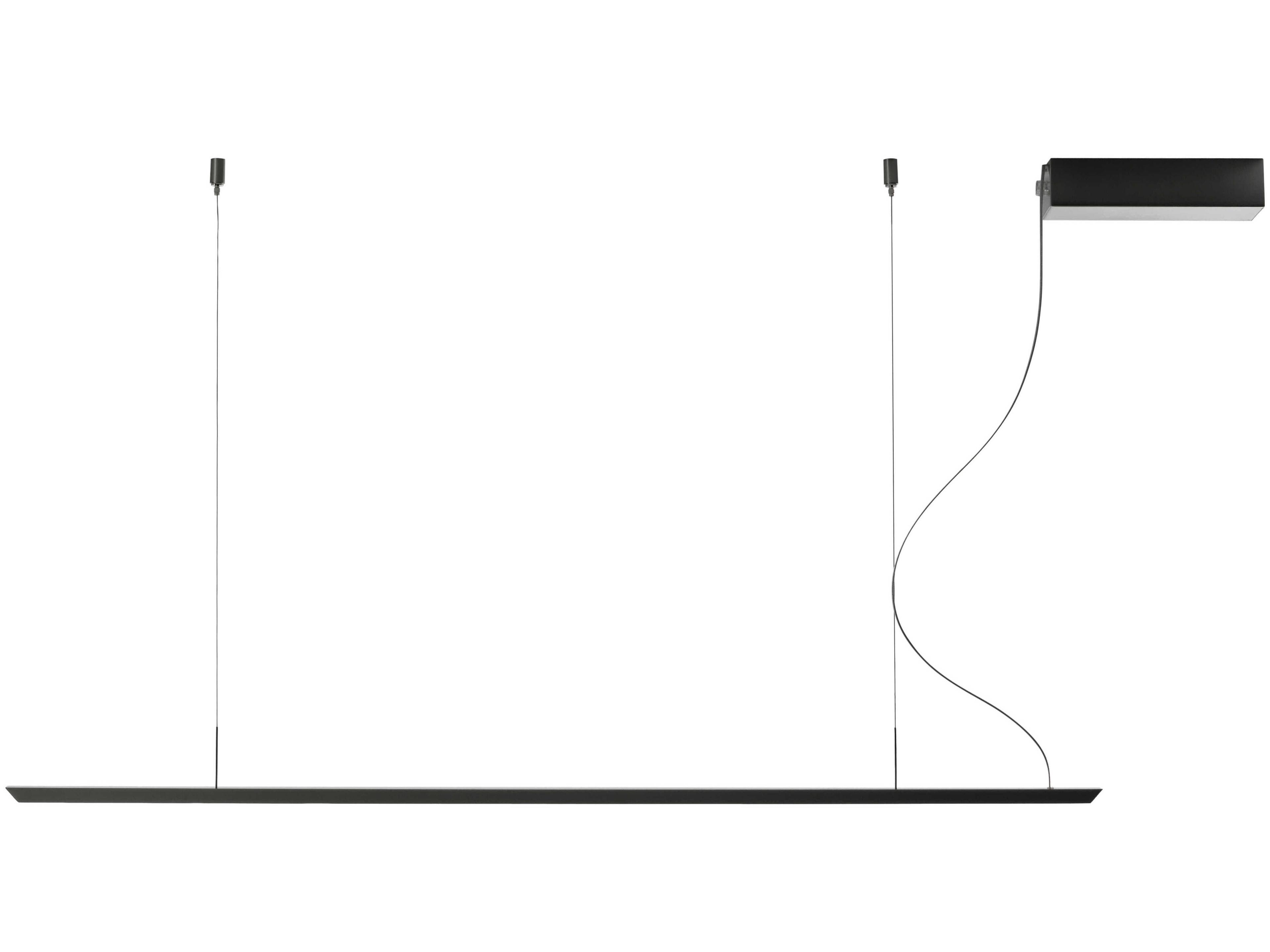 Carpyen Lineal 1-Light Nickel LED Linear Island Pendant