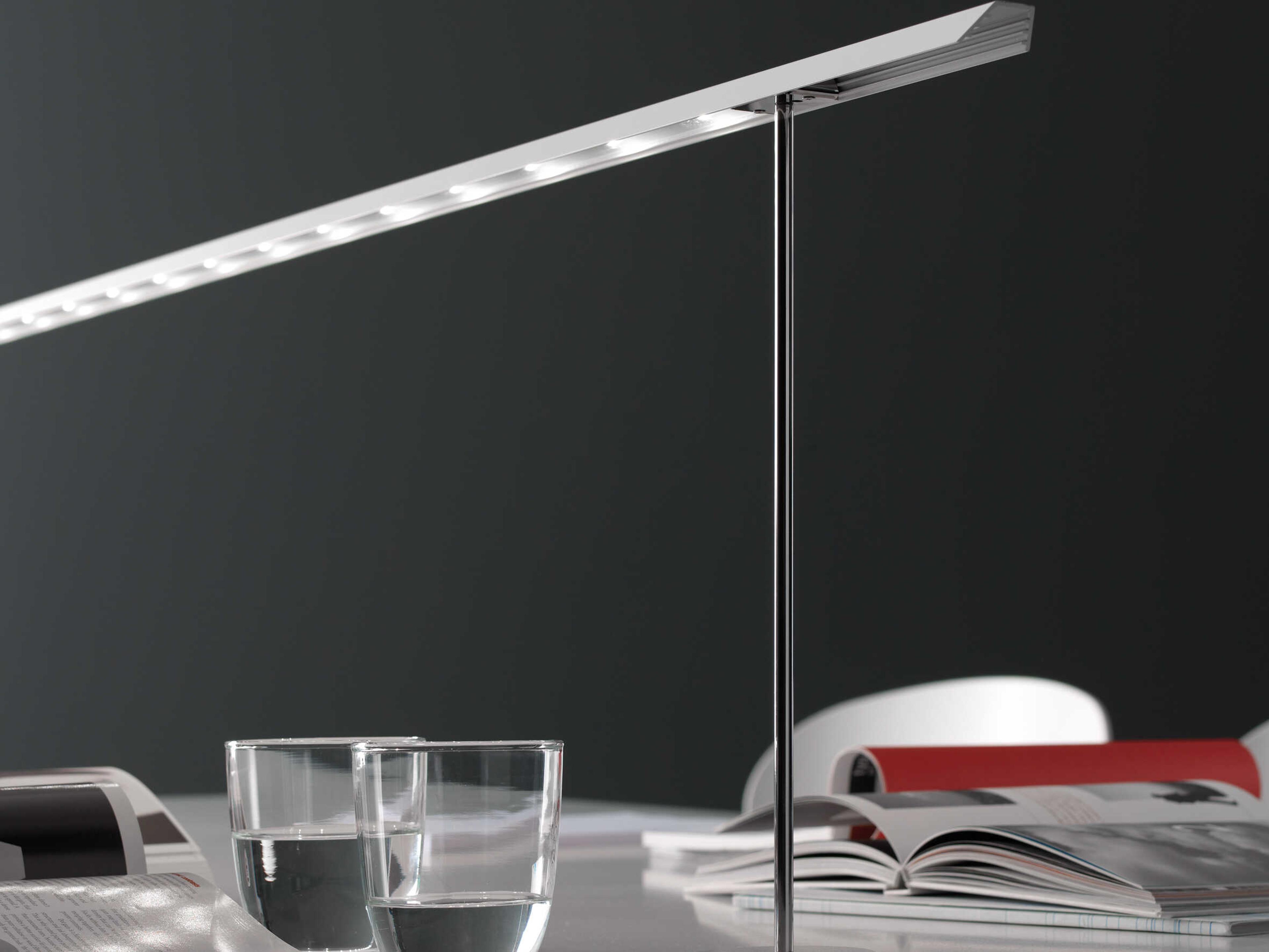 Carpyen Lineal LED White Desk Lamp