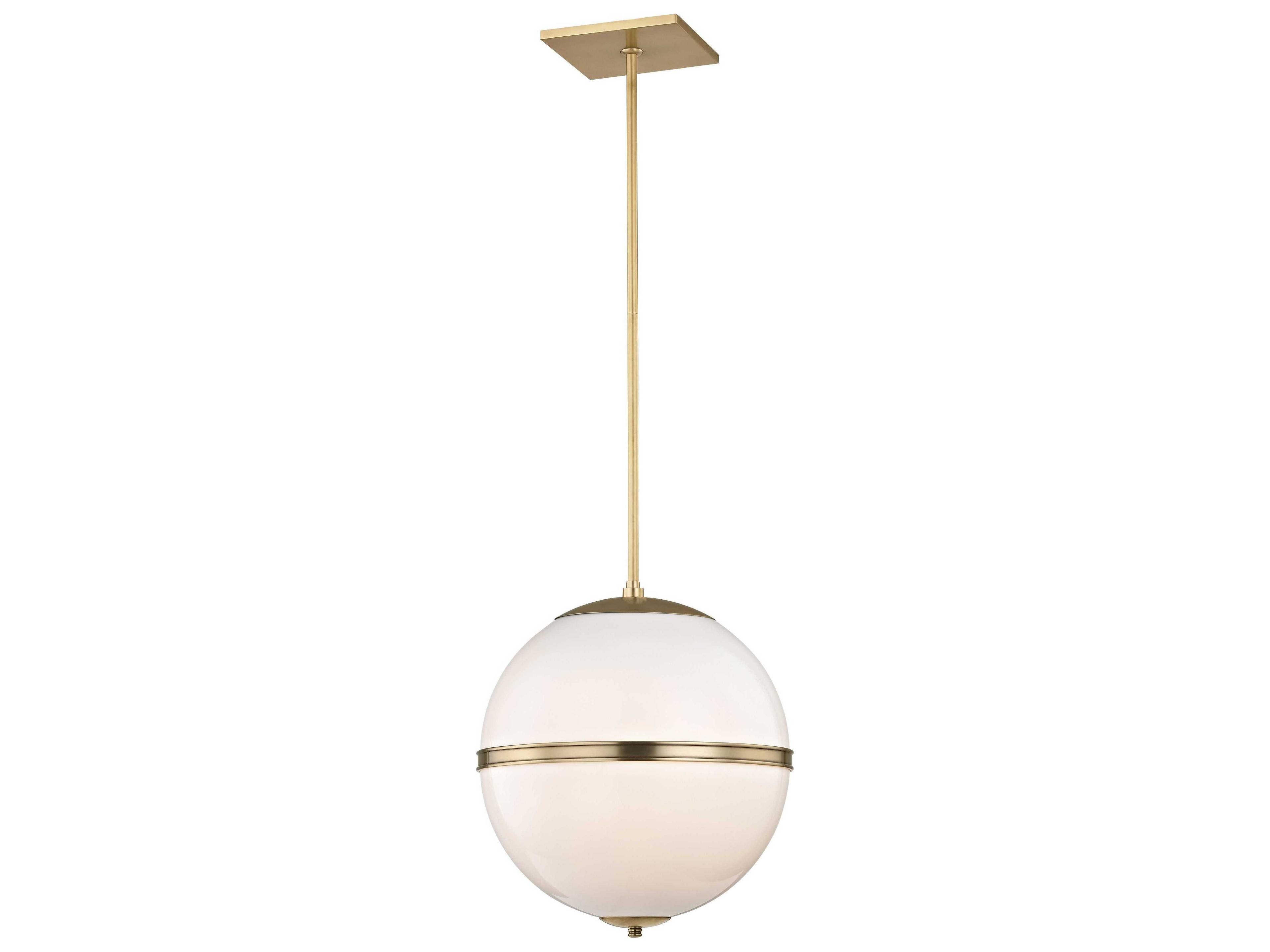Truax 4-Light Brass Glass Globe Pendant