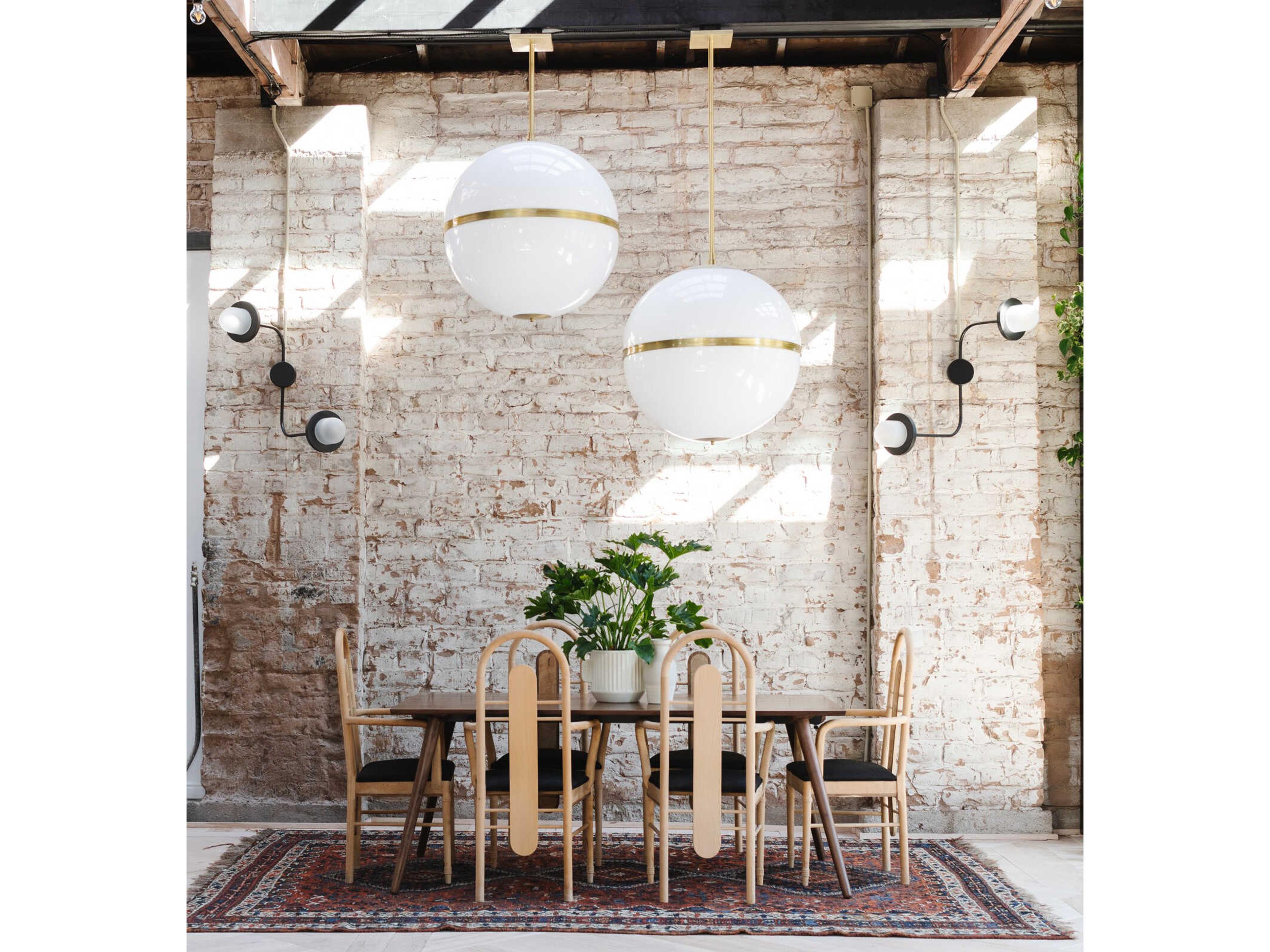 Crystorama Truax 4-Light Aged Brass Glass Globe Pendant