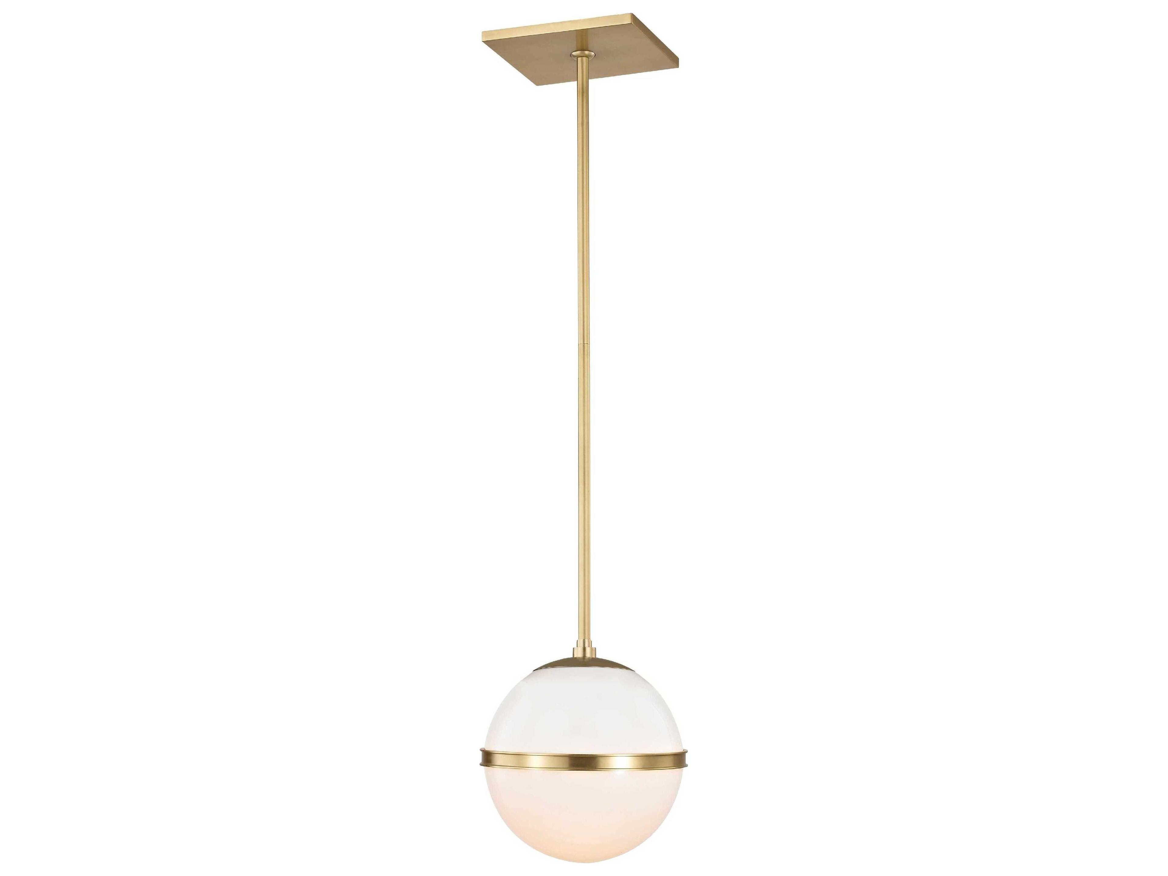 Truax 1-Light Brass Glass Globe Mini Pendant