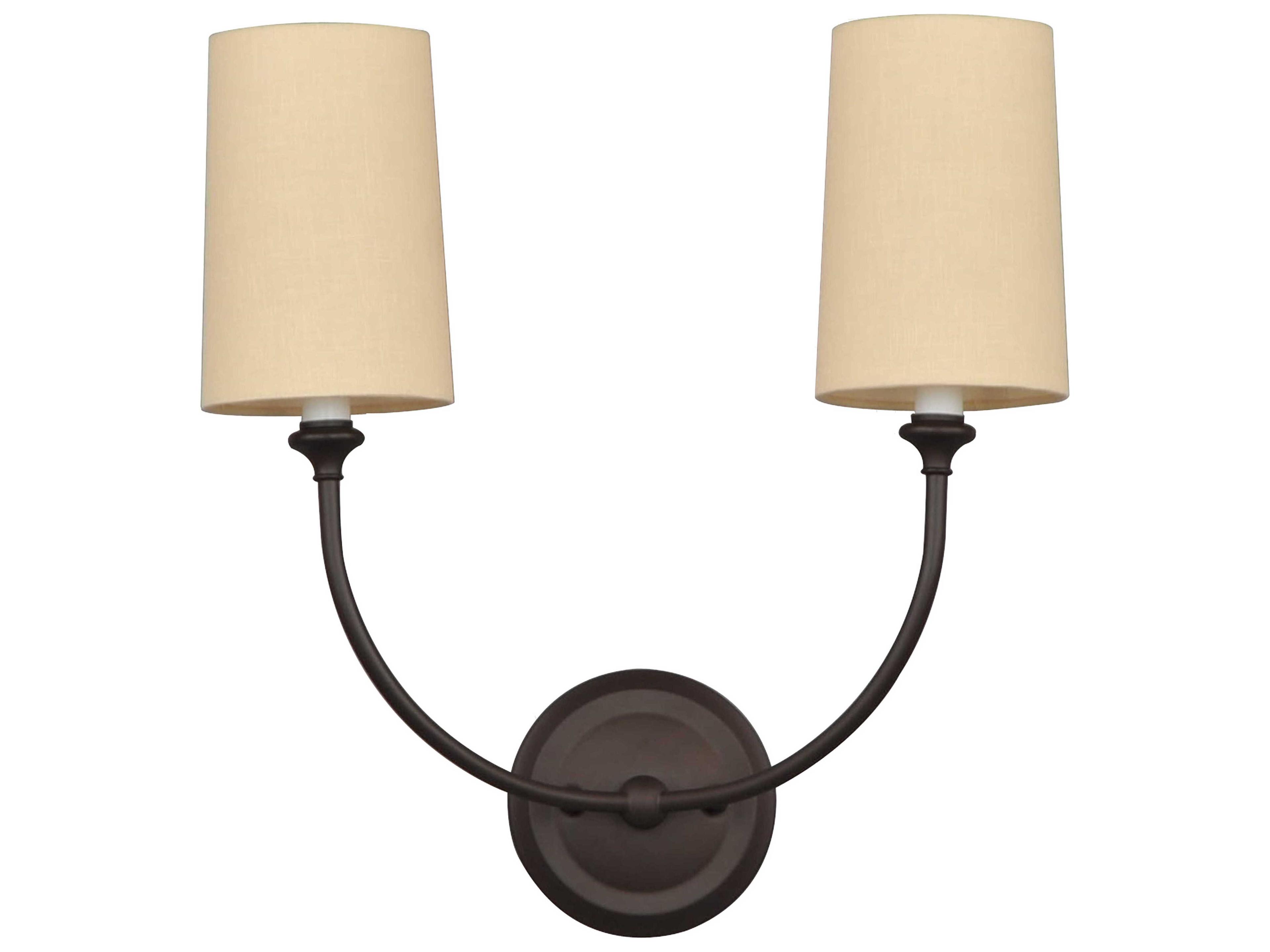 Sylvan 2-Light Bronze Wall Sconce