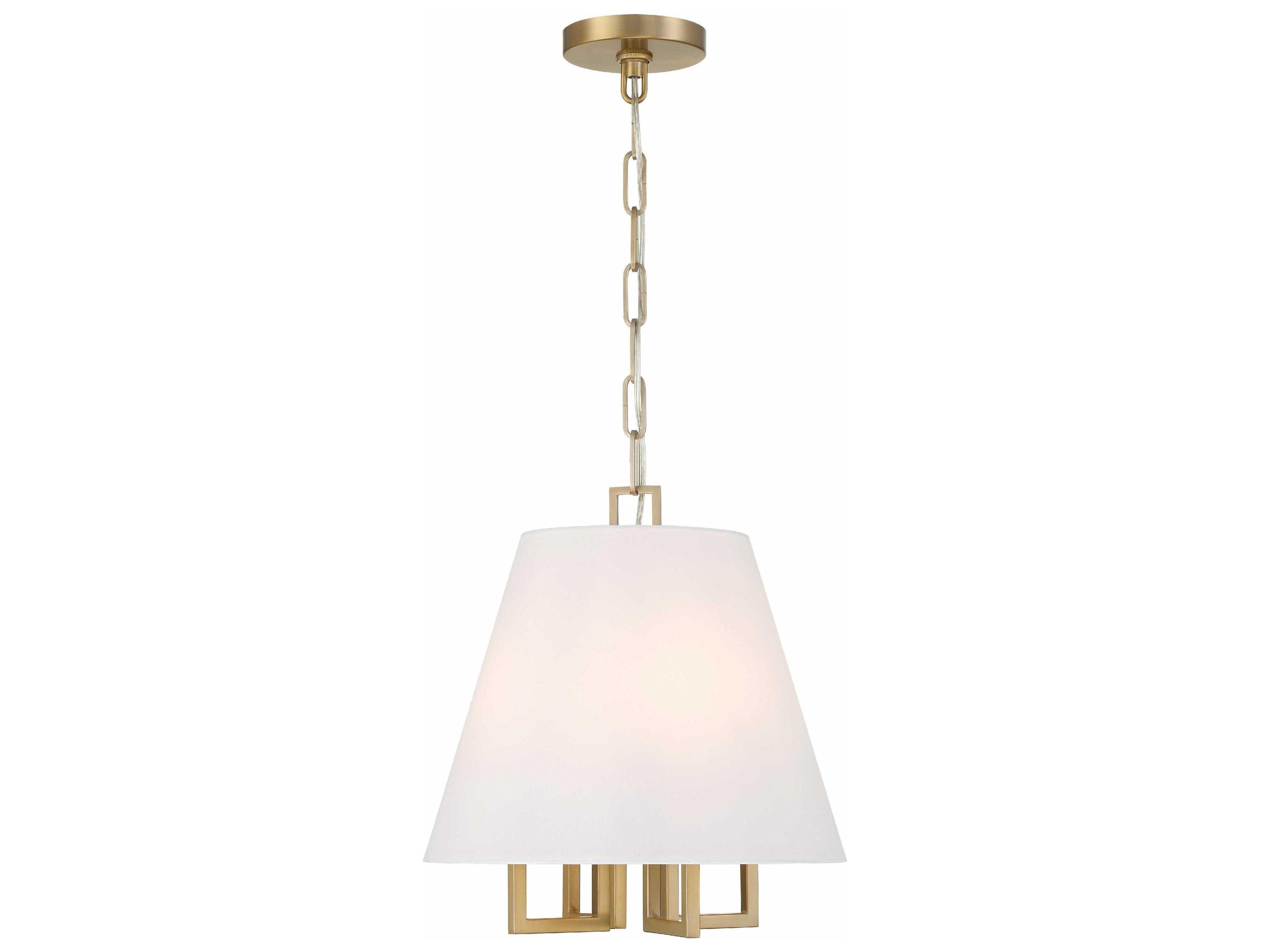Westwood 4-Light Vibrant Gold White Empire Pendant