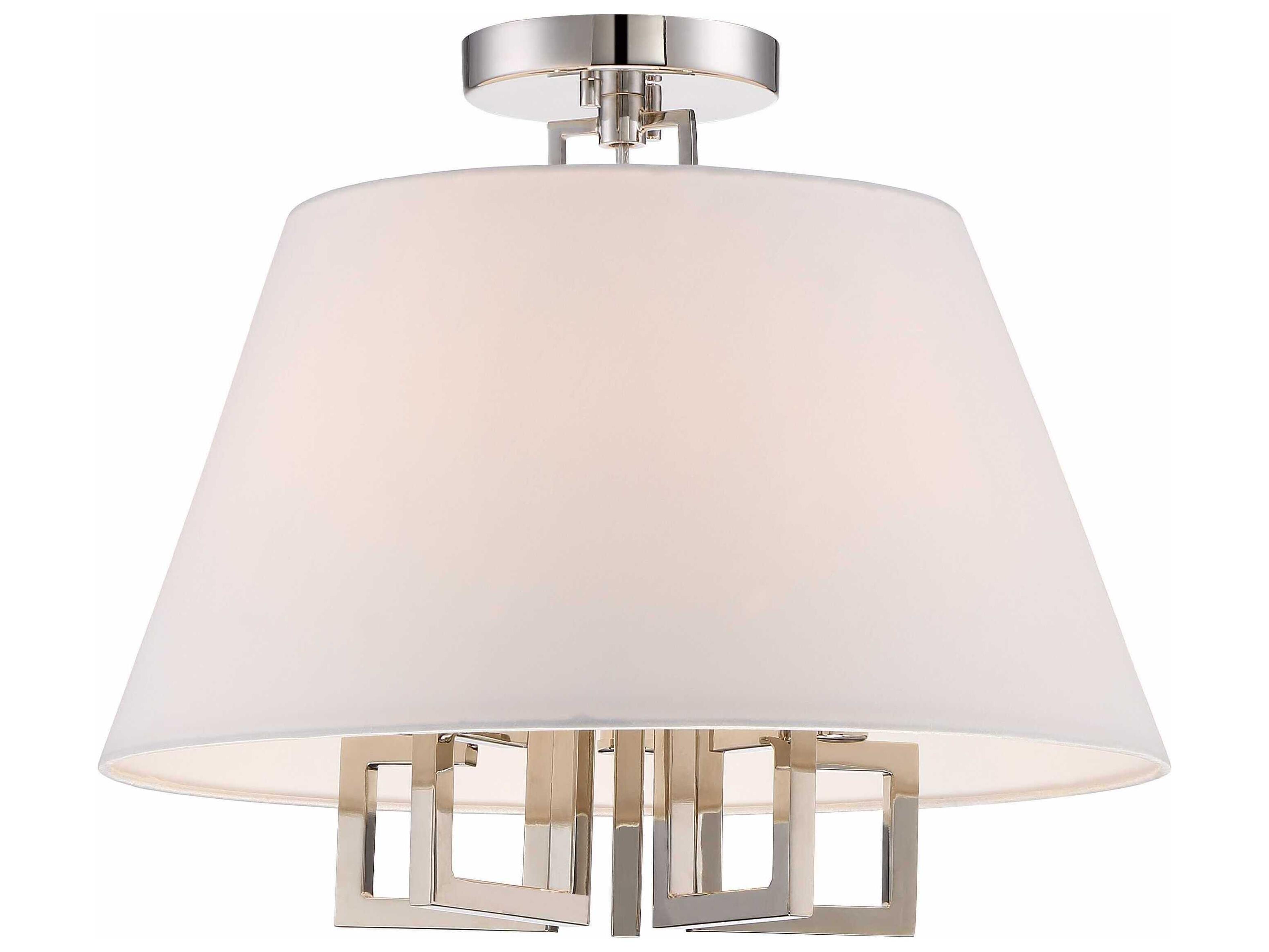 Westwood 5-Light Polished Nickel Empire Semi Flush Mount