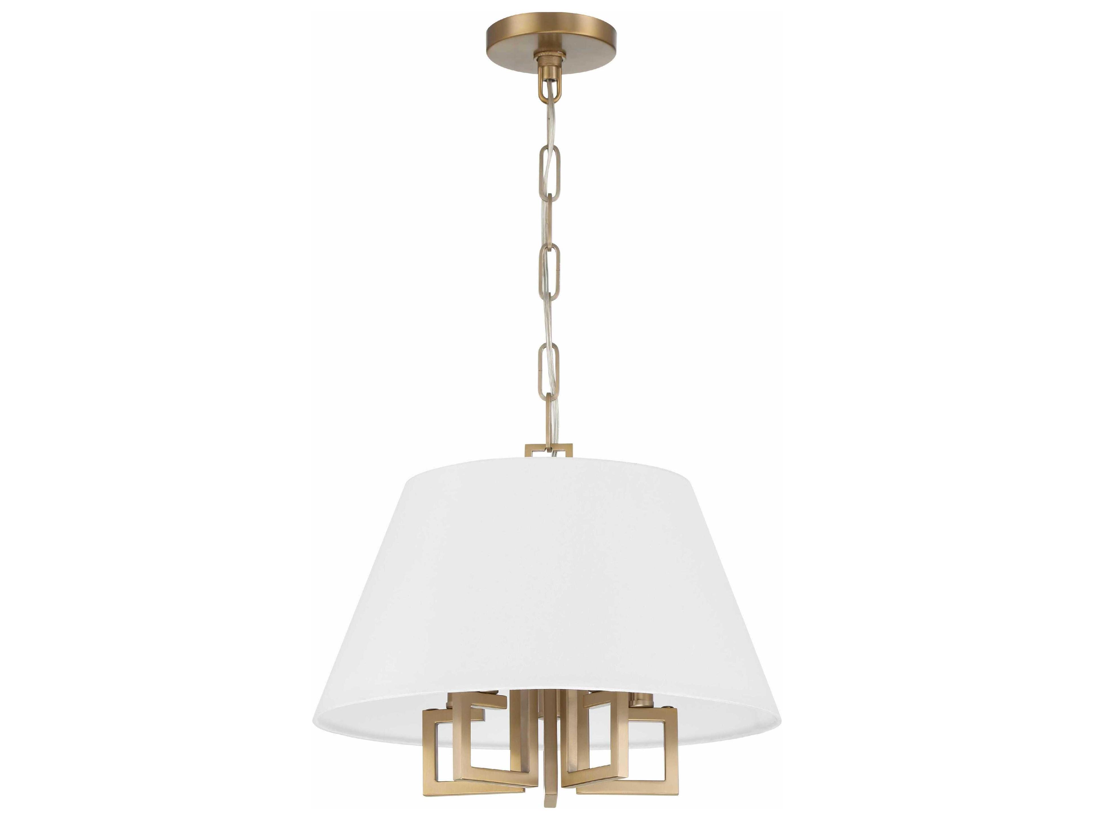 Crystorama Westwood 5-Light Vibrant Gold White Empire Pendant