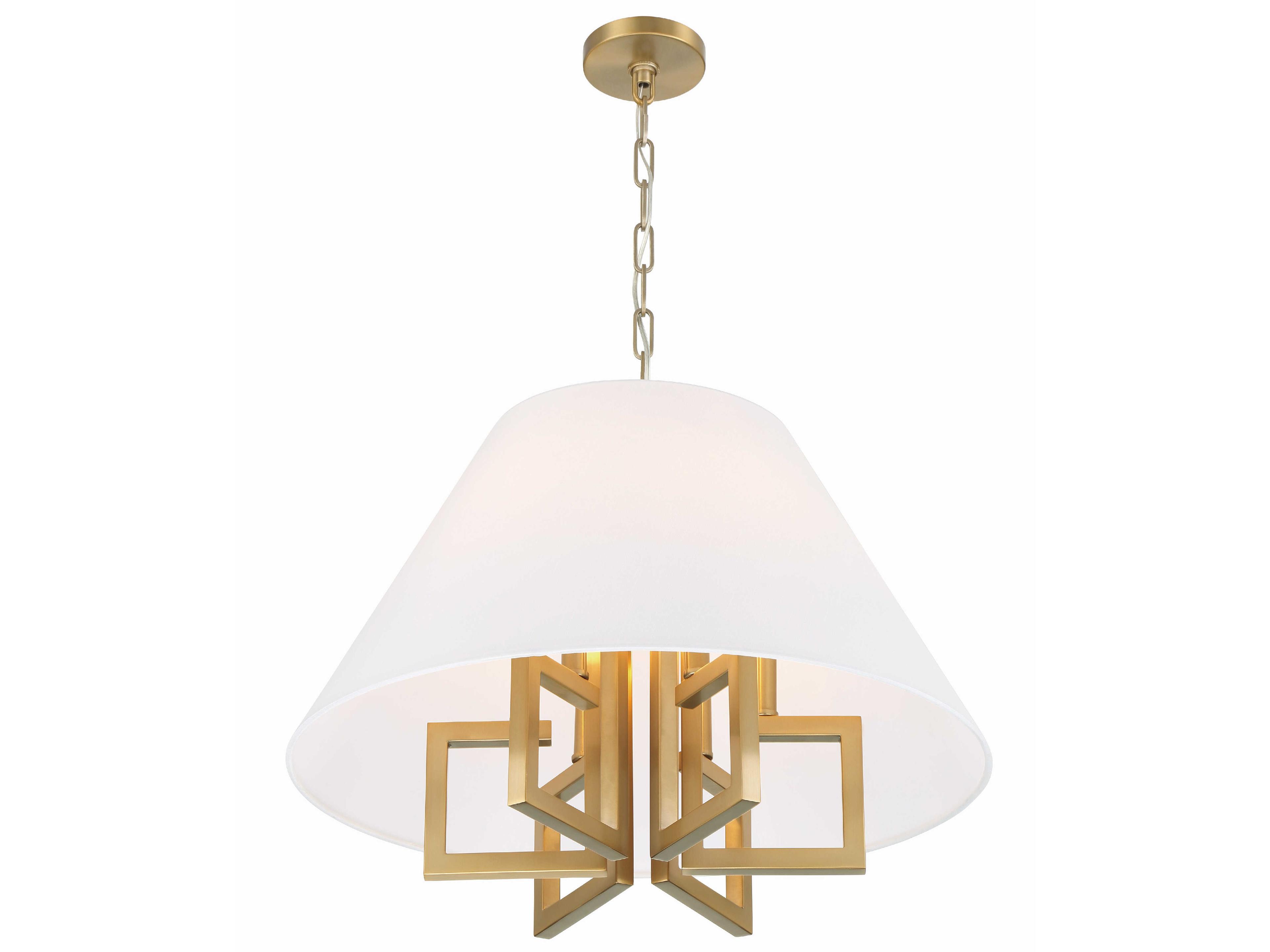 Crystorama Westwood 6-Light Vibrant Gold Empire Pendant