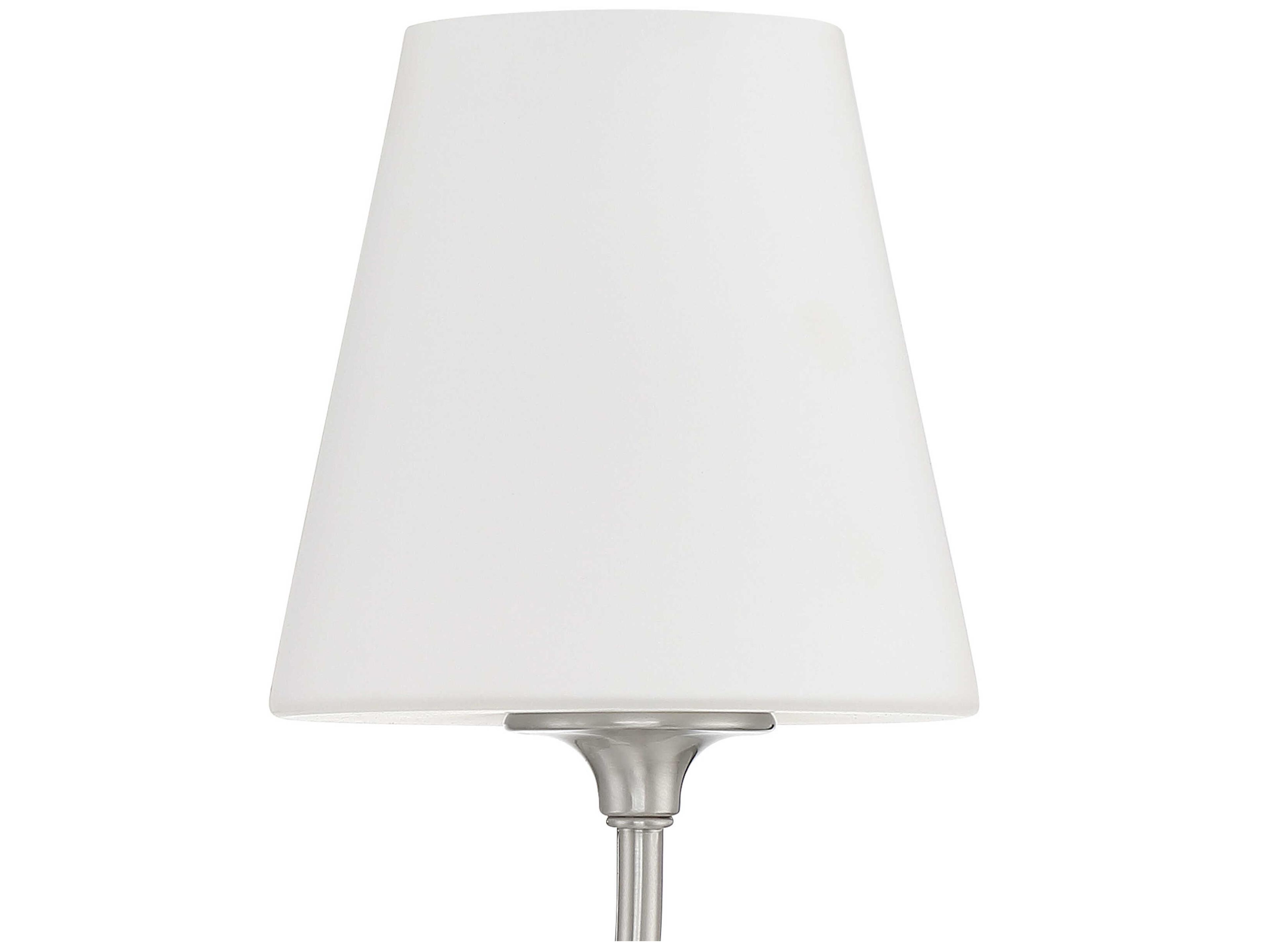 Crystorama Sylvan 1-Light Brushed Nickel Glass Wall Sconce