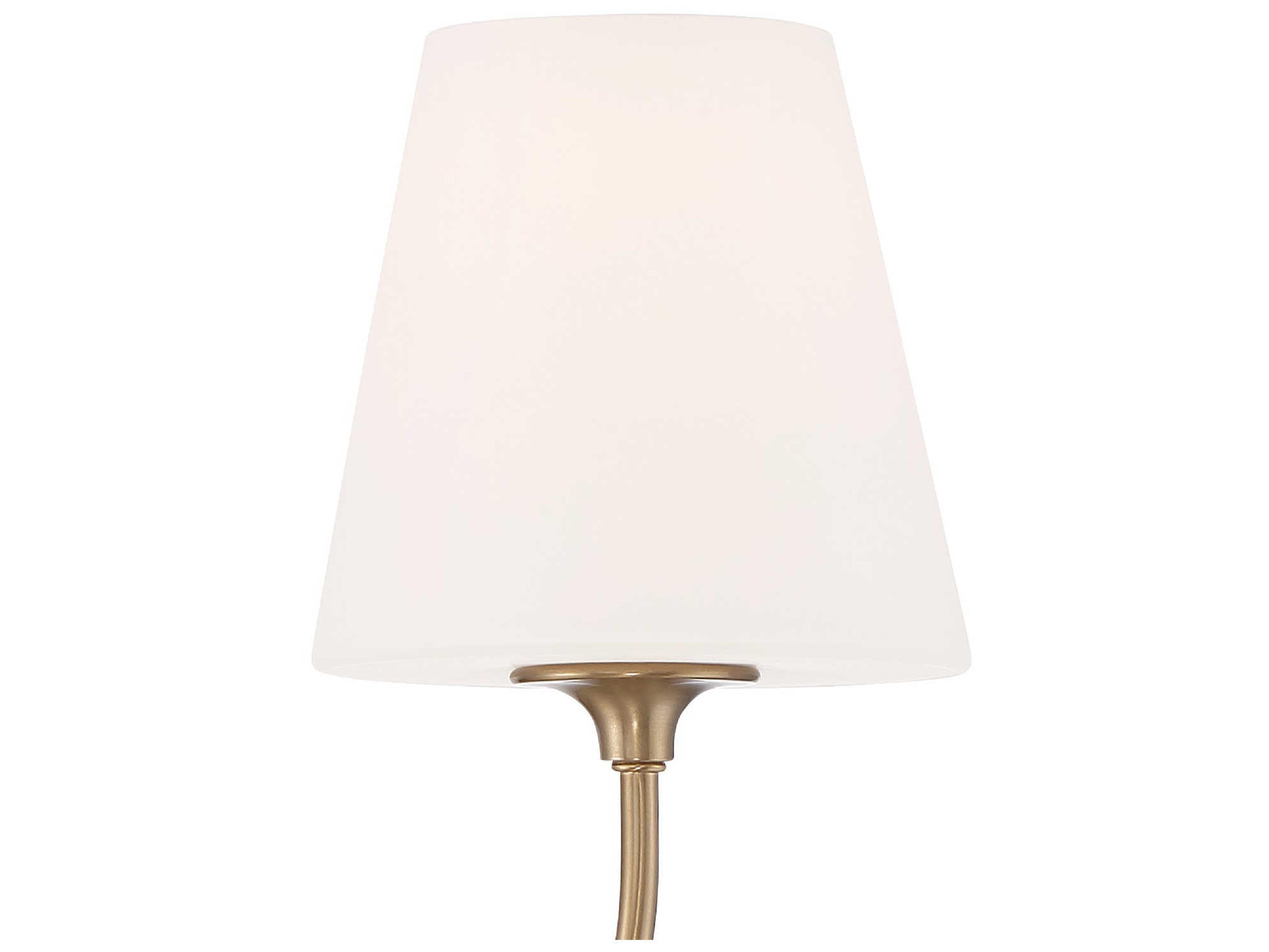 Crystorama Sylvan 1-Light Vibrant Gold Glass Wall Sconce