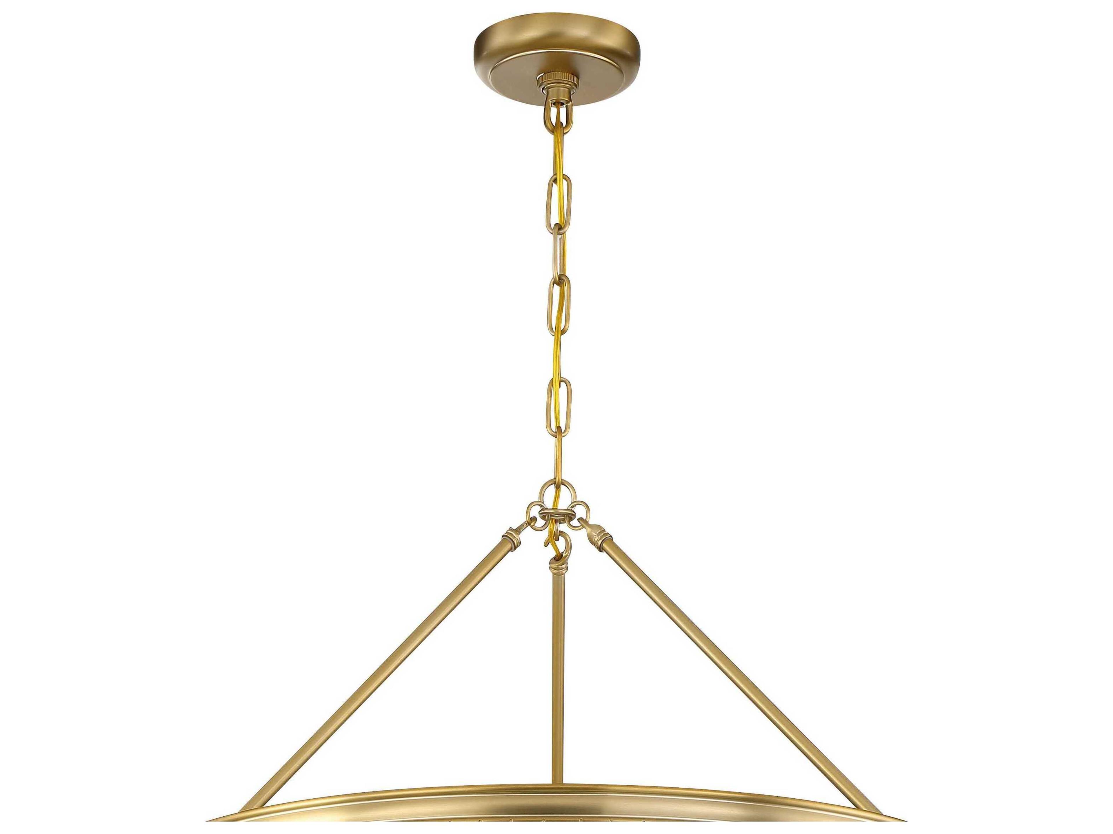 Crystorama Calypso 6-Light Vibrant Gold Clear Crystal Glass Candelabra Tiered Chandelier