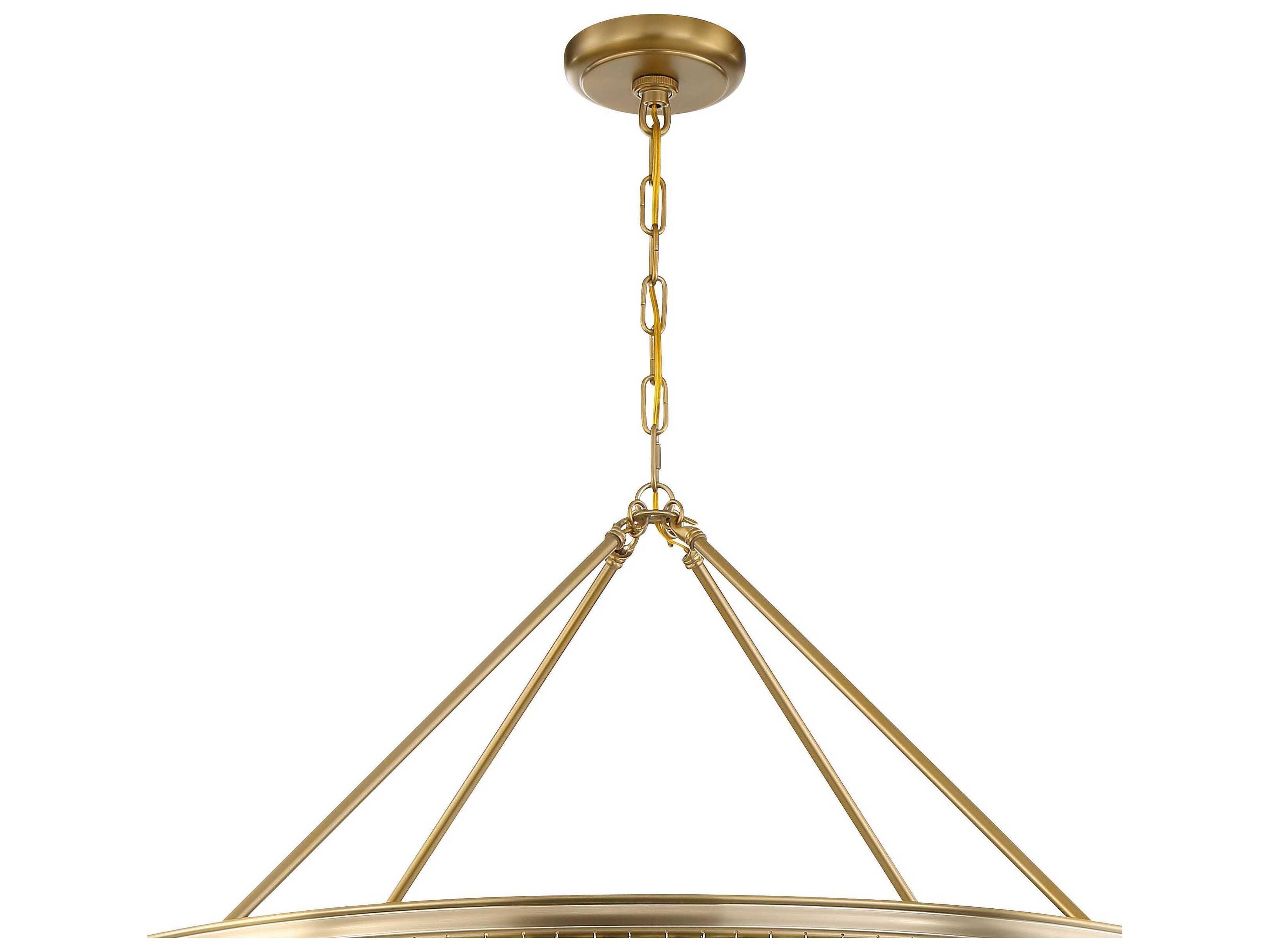 Crystorama Calypso 8-Light Vibrant Gold Glass Candelabra Tiered Chandelier