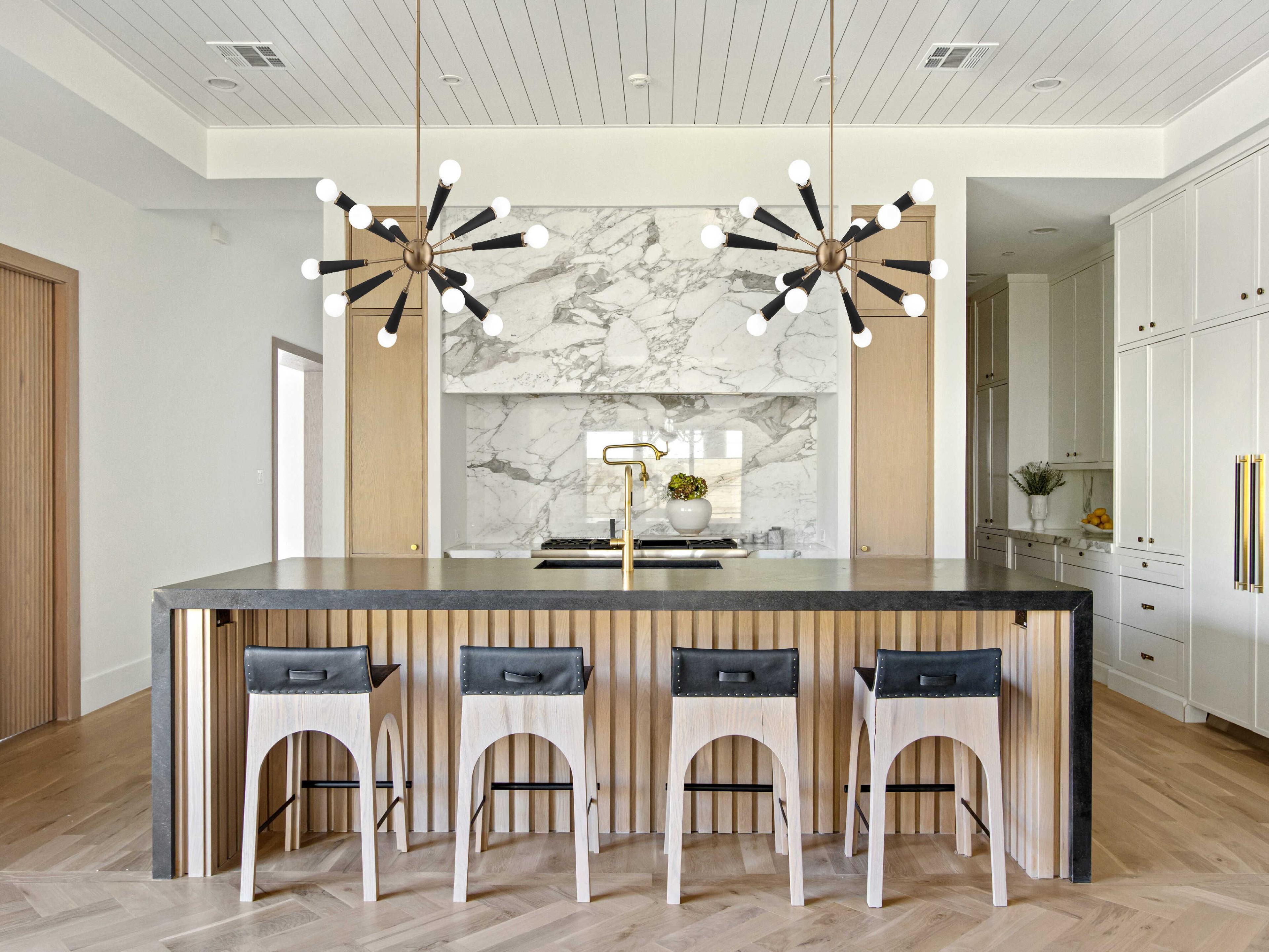 Crystorama Zodiac 12-Light Aged Brass Sputnik Pendant