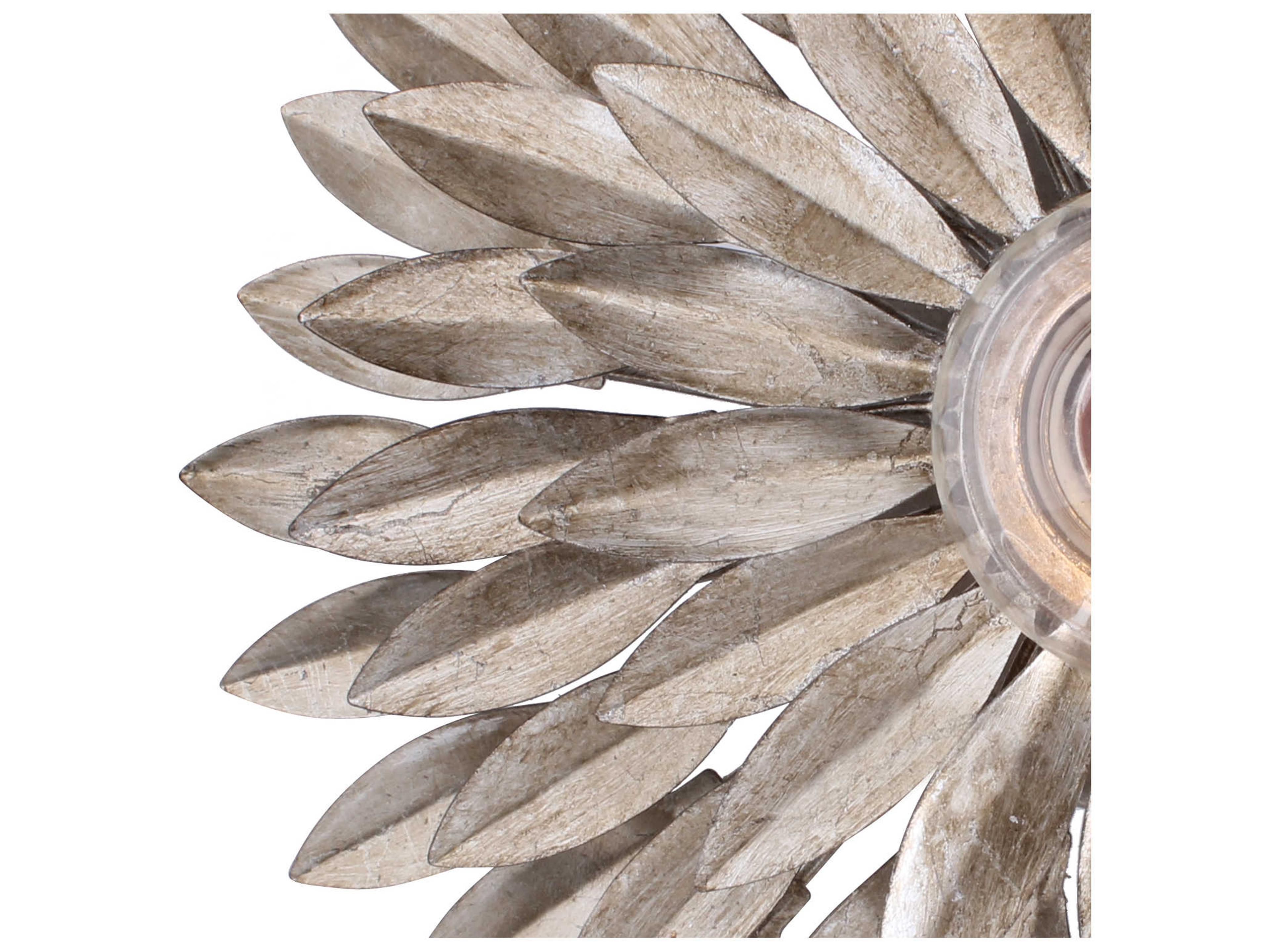 Crystorama Broche 1-Light Copper Semi Flush Mount