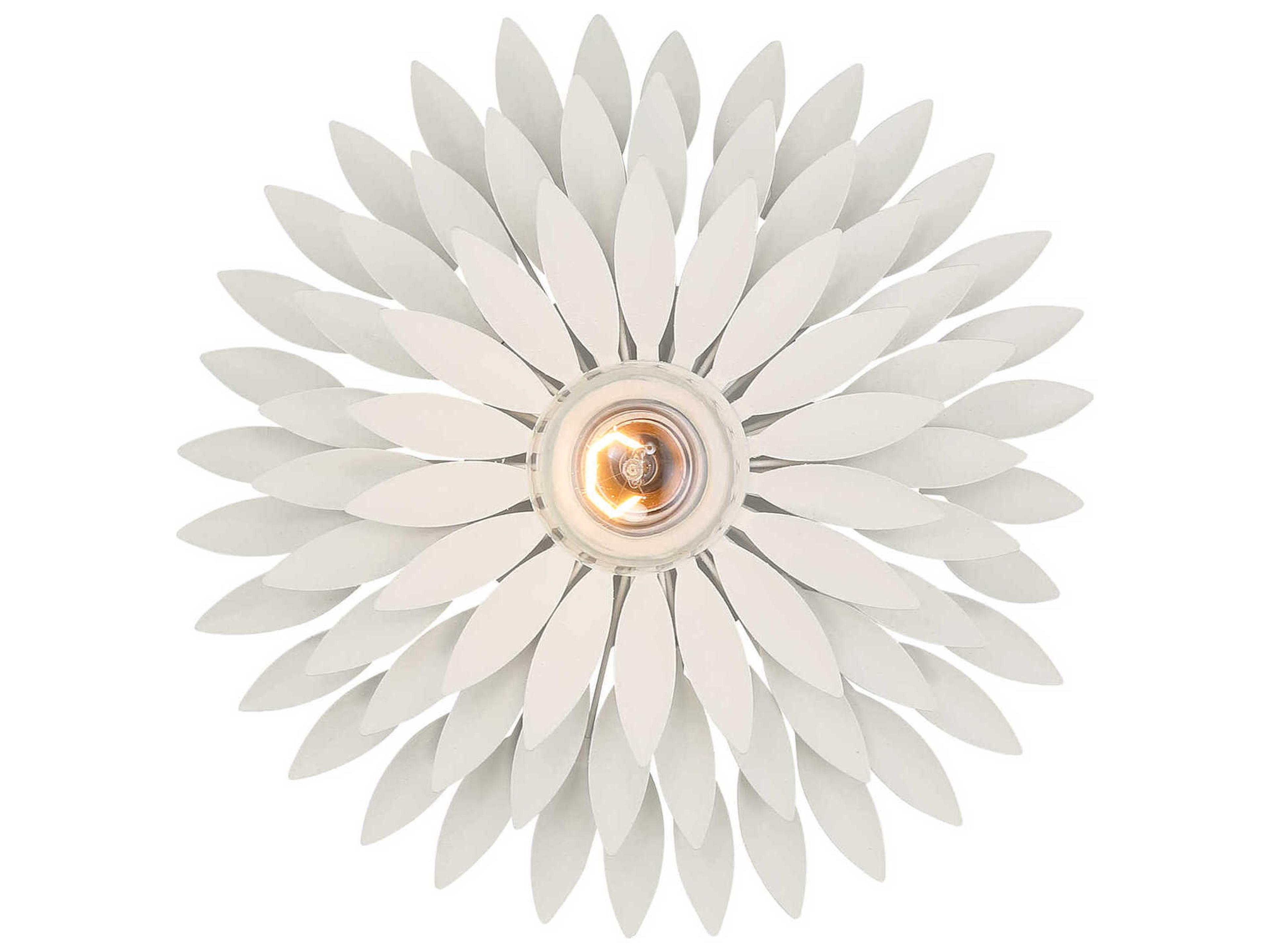 Broche 1-Light Matte White Wall Sconce