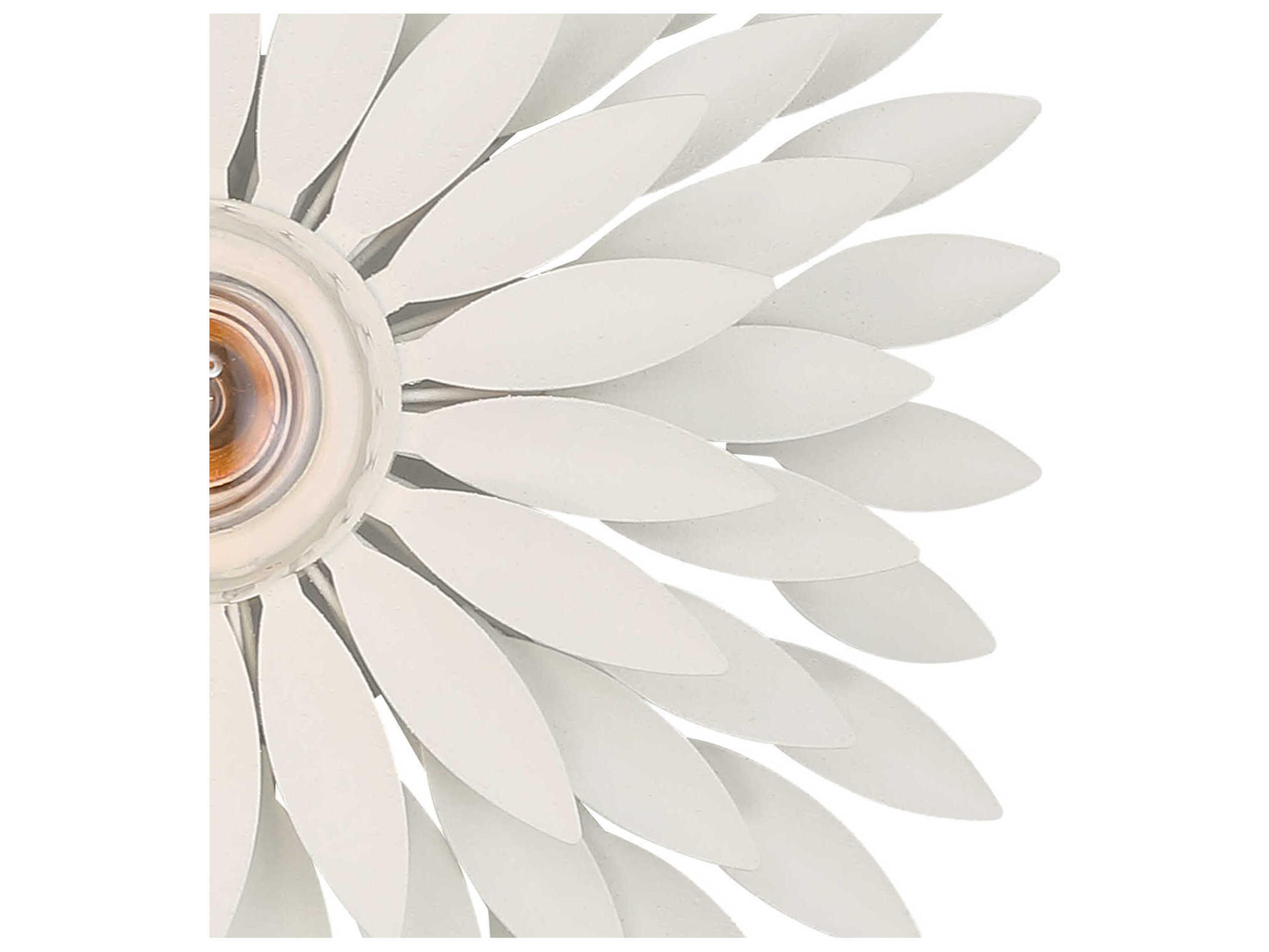 Crystorama Broche 1-Light Matte White Wall Sconce