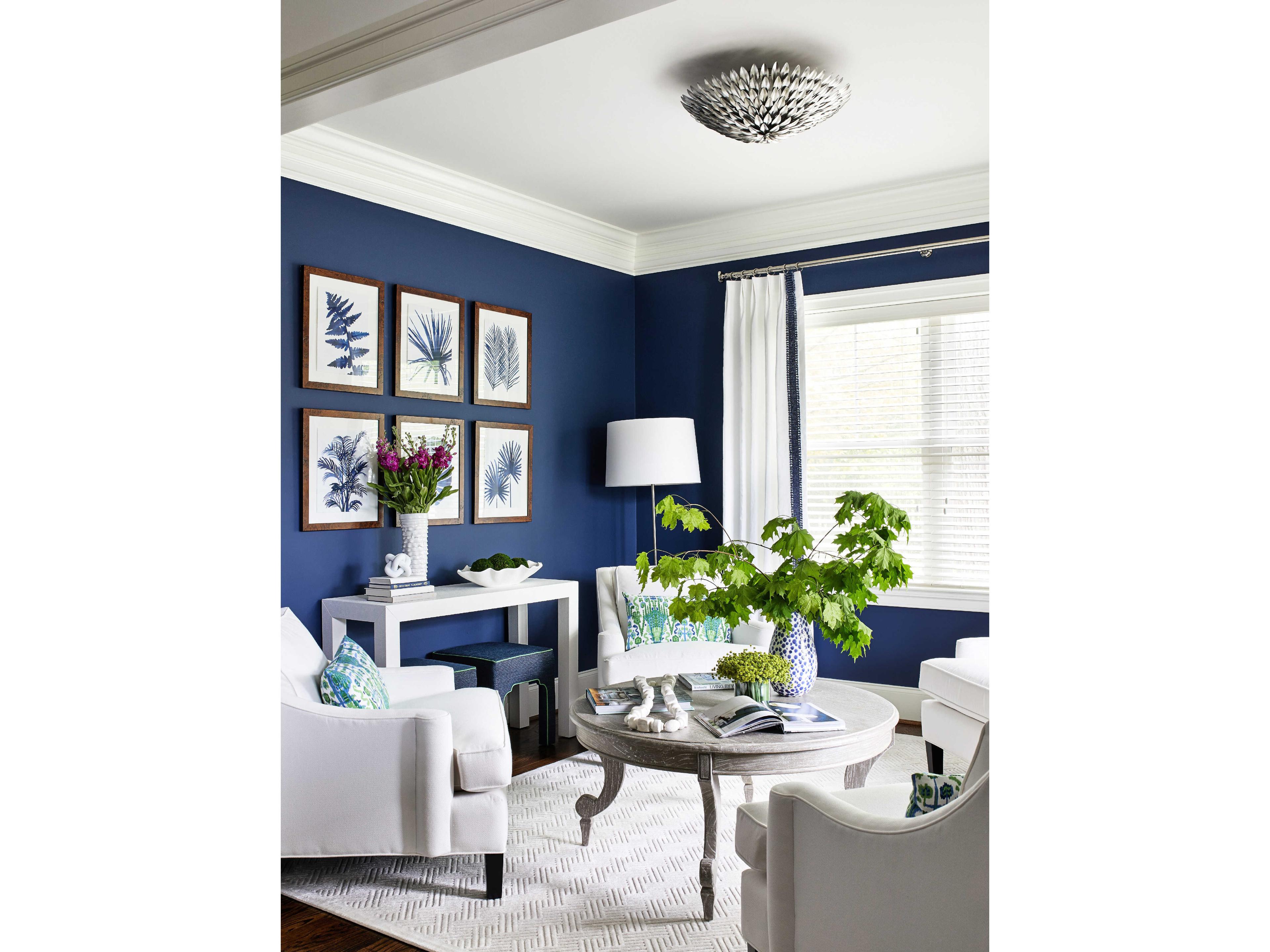 Crystorama Broche 6-Light Bronze Flush Mount