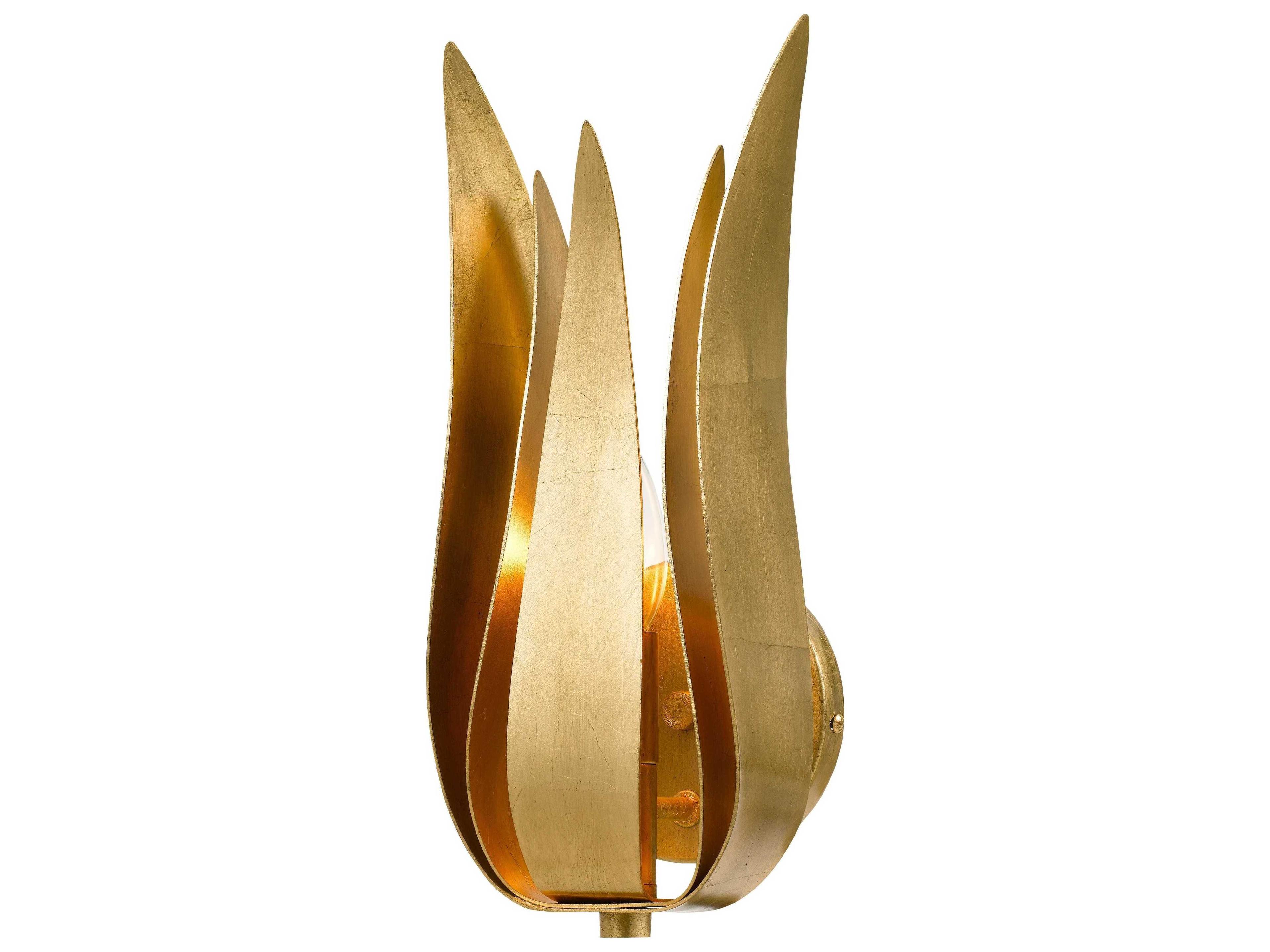 Broche 1-Light Gold Wall Sconce