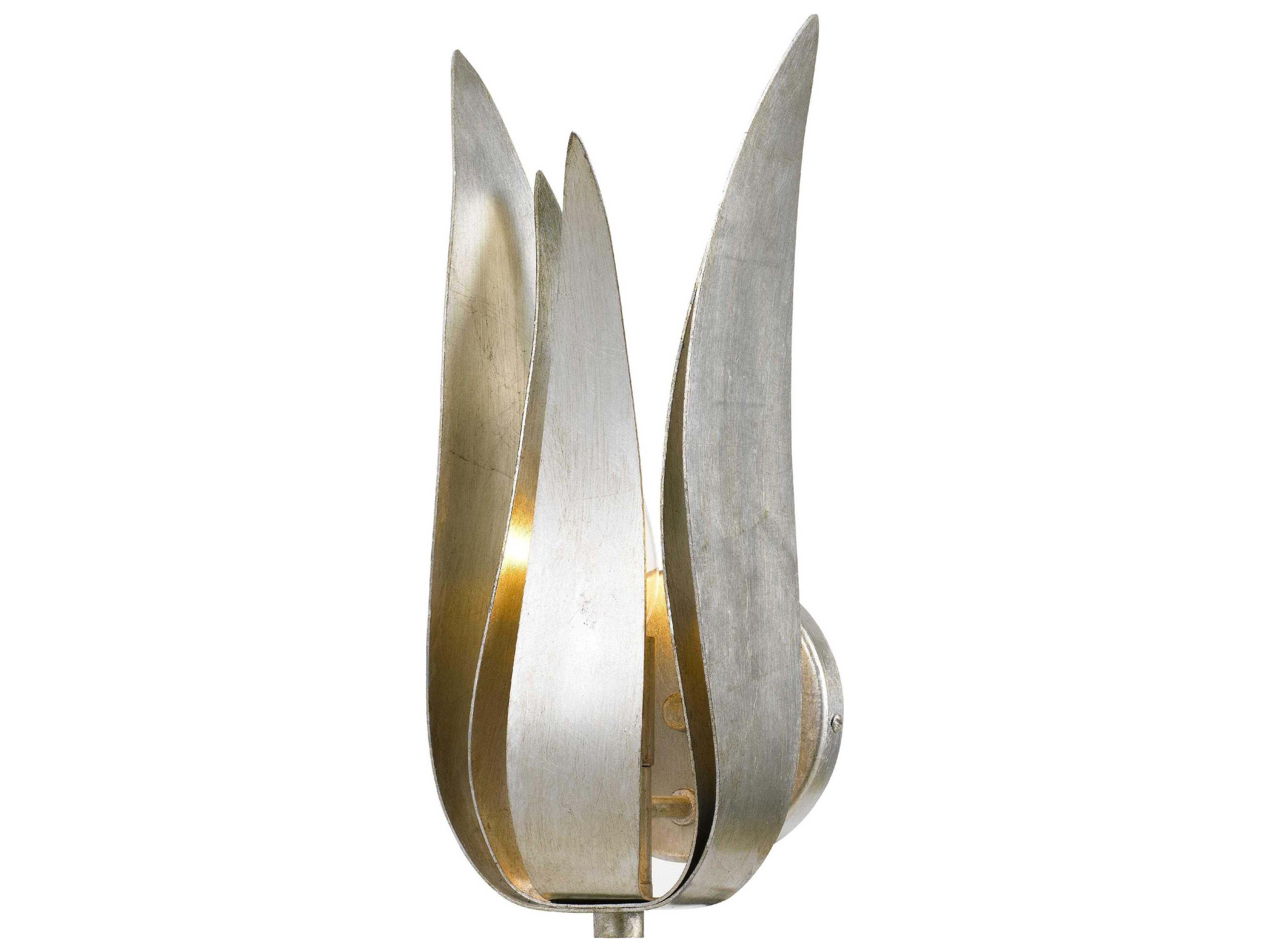Crystorama Broche 1-Light Gold Wall Sconce