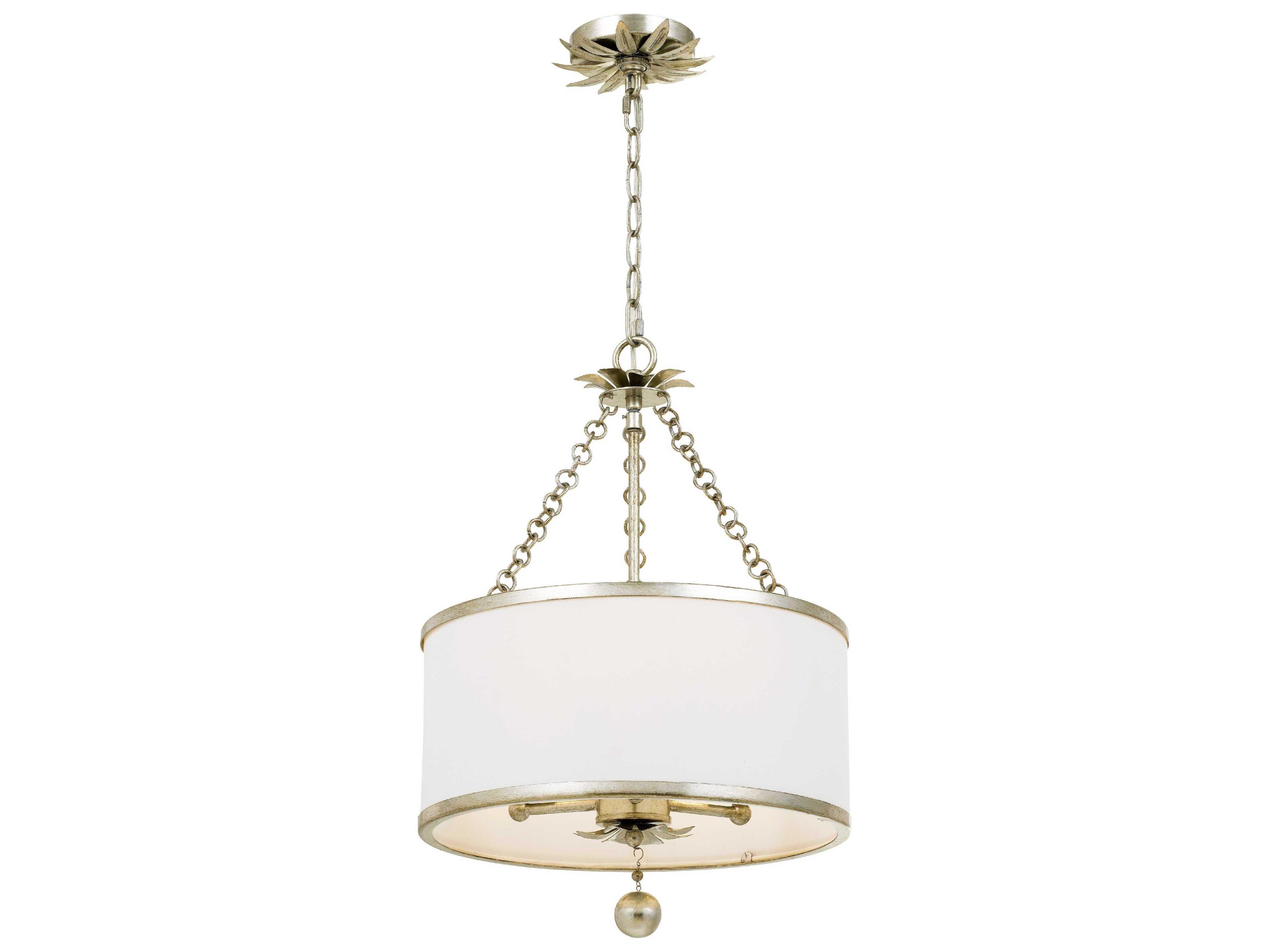 Crystorama Broche 3-Light Gold Candelabra Drum Chandelier