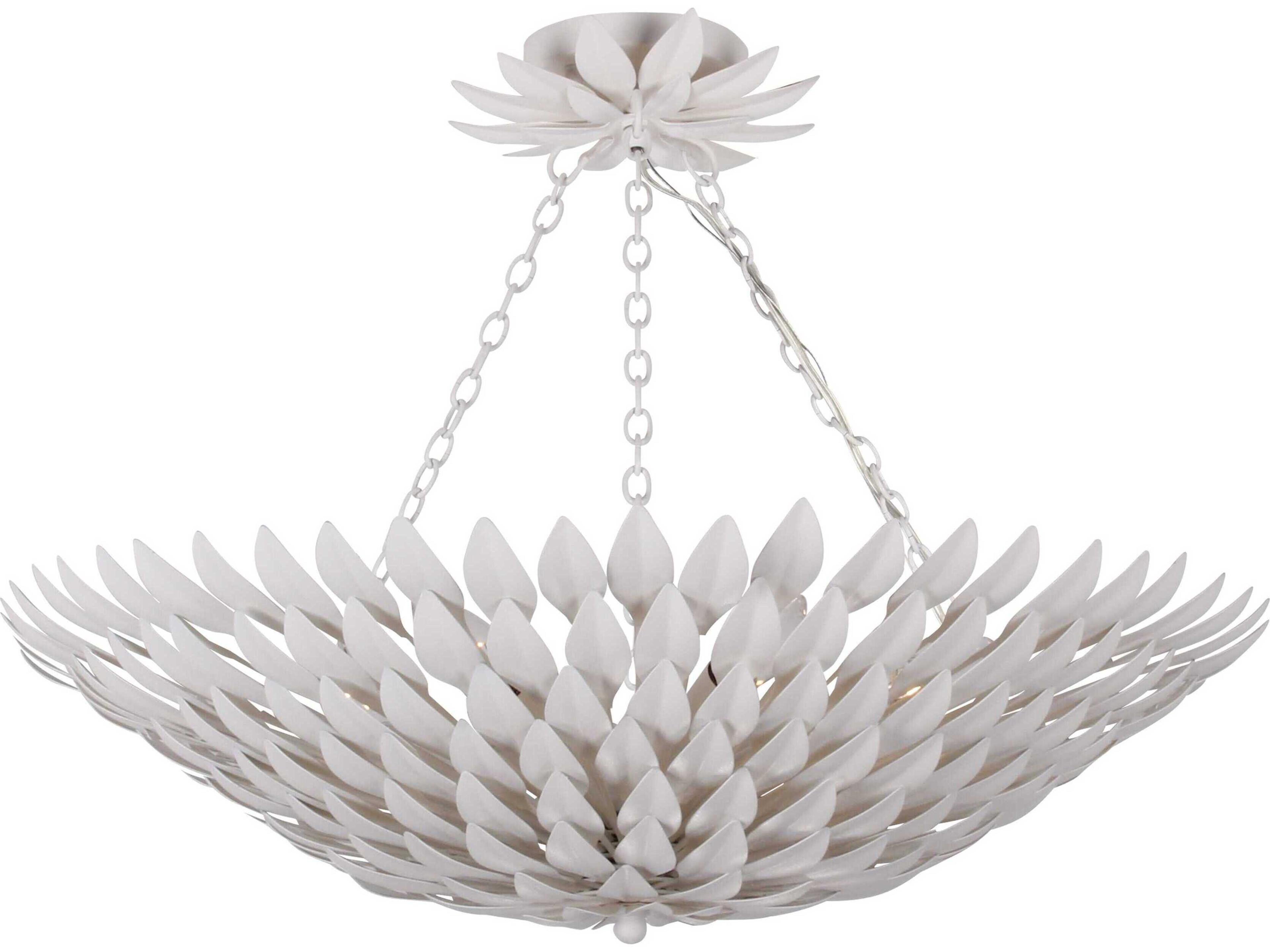 Crystorama Broche 6-Light Steel Bowl Candelabra Chandelier