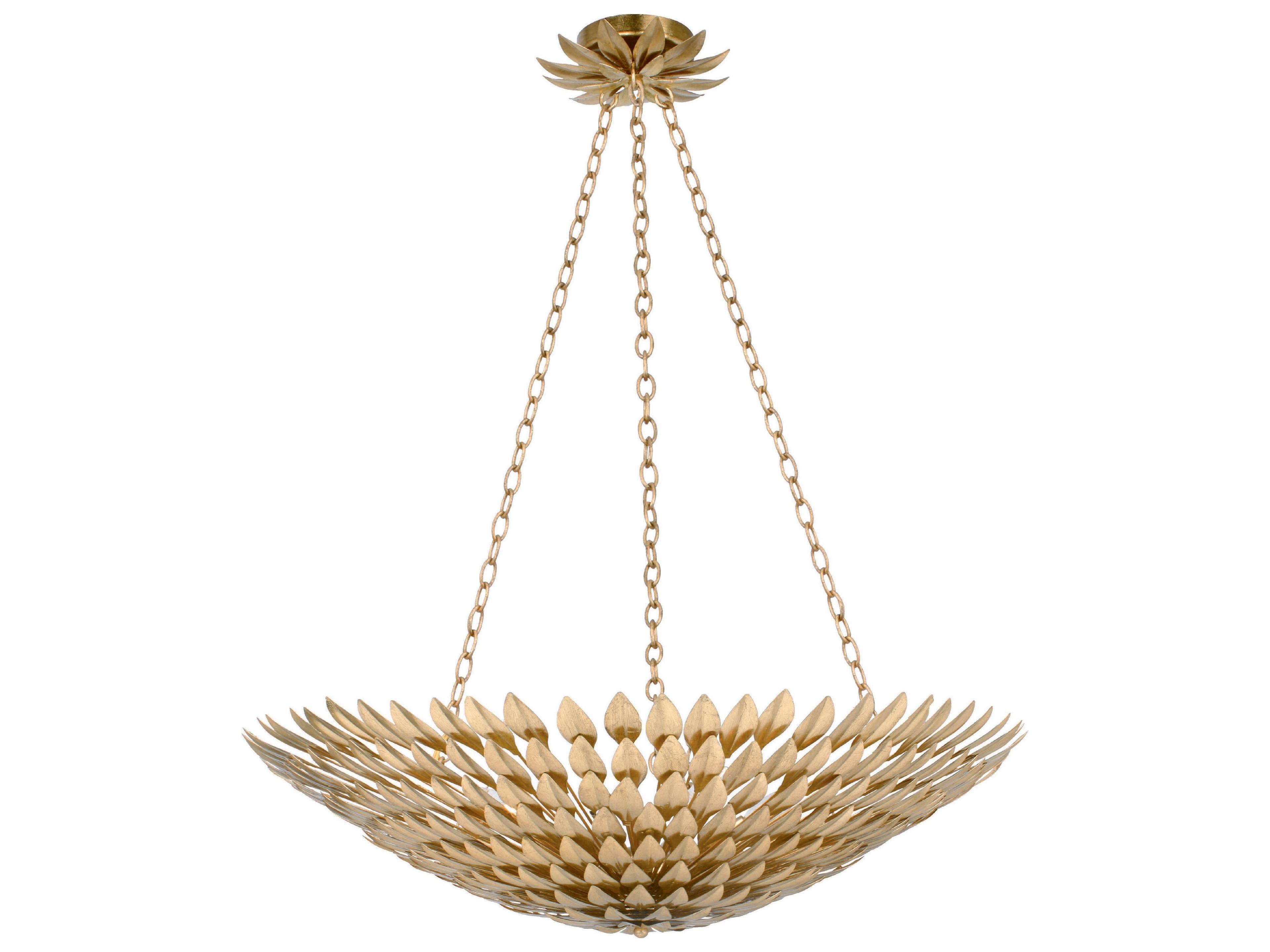 Broche 8-Light Gold Pendant