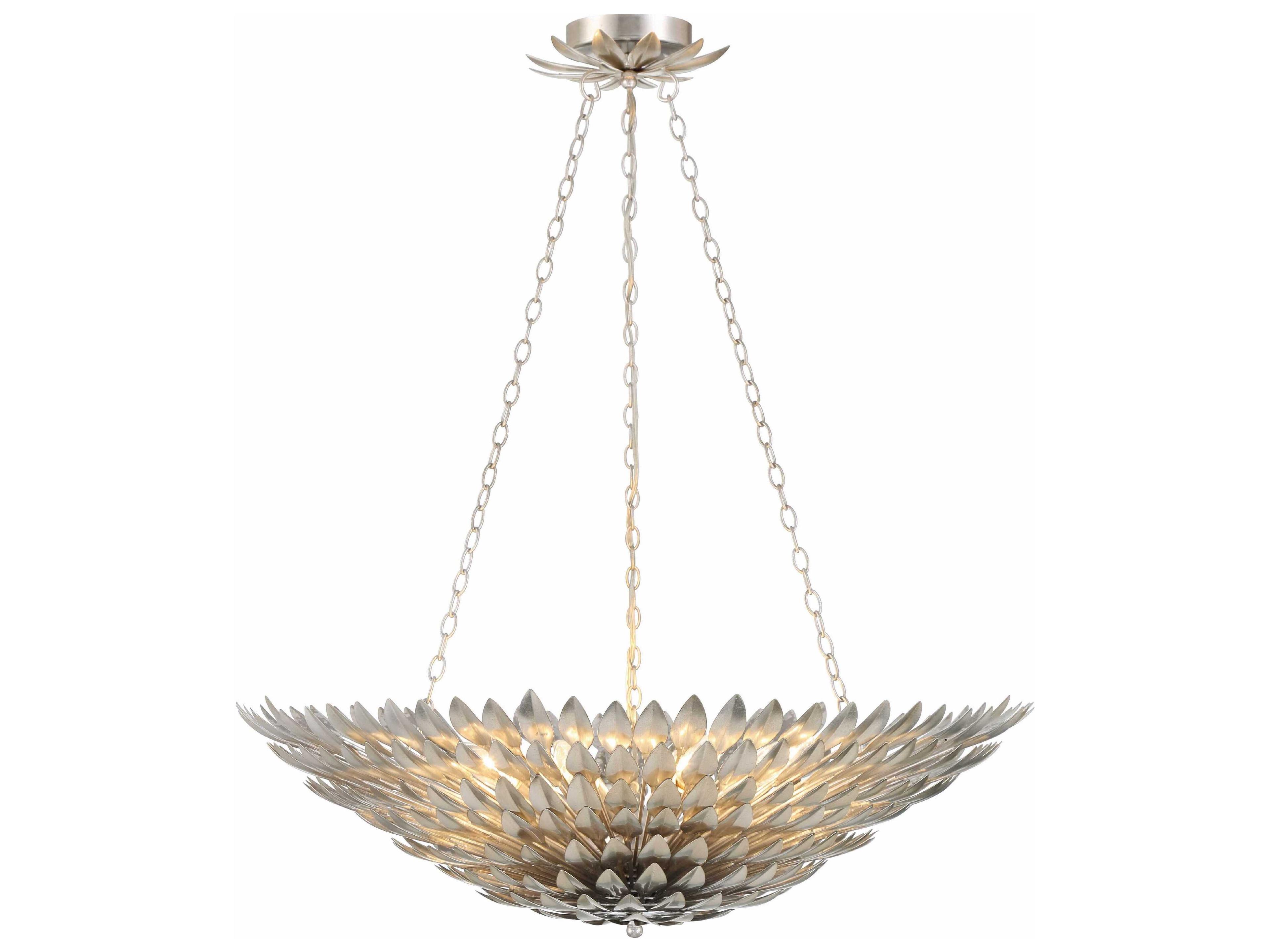 Crystorama Broche 8-Light Gold Pendant